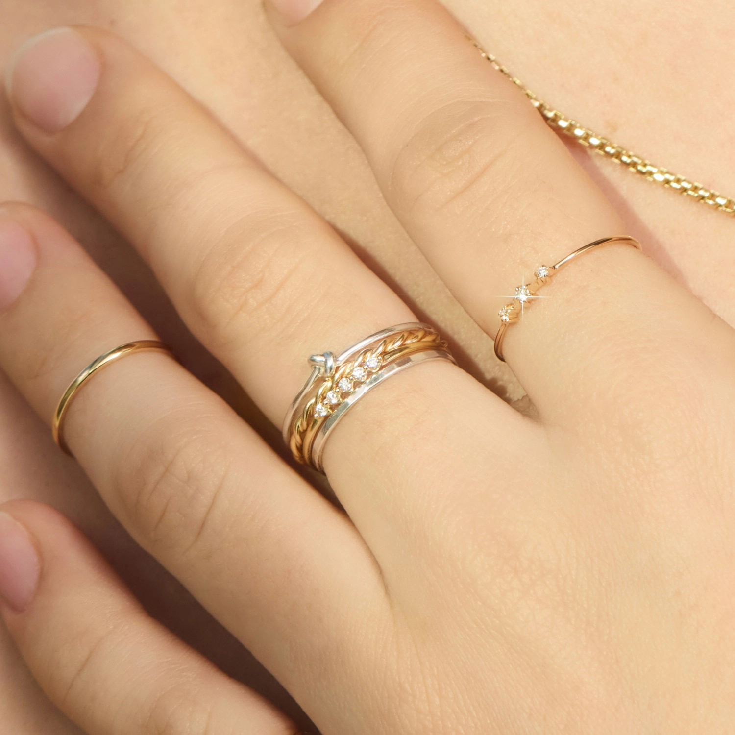 Poet's Knot Silver Ring - Image 7
