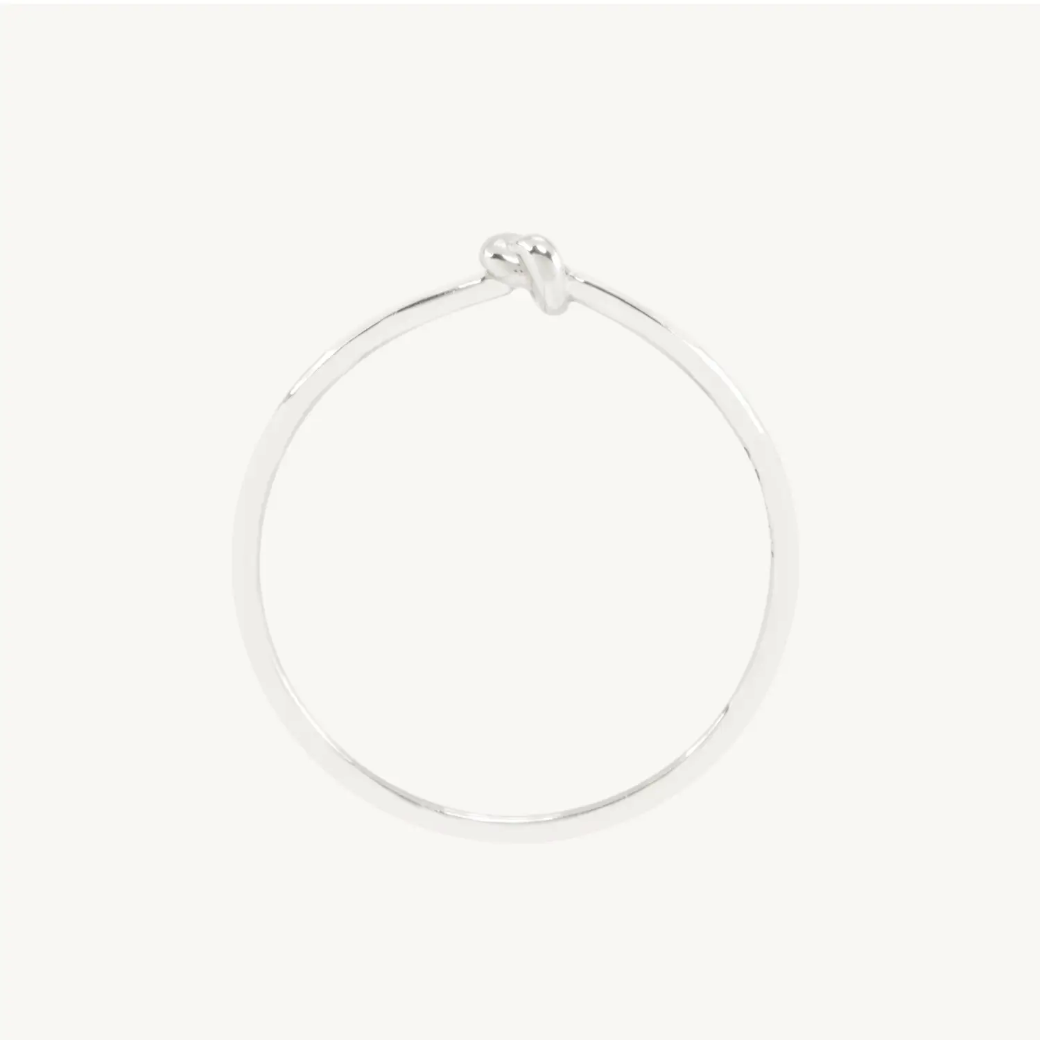 Poet's Knot Silver Ring - Image 3