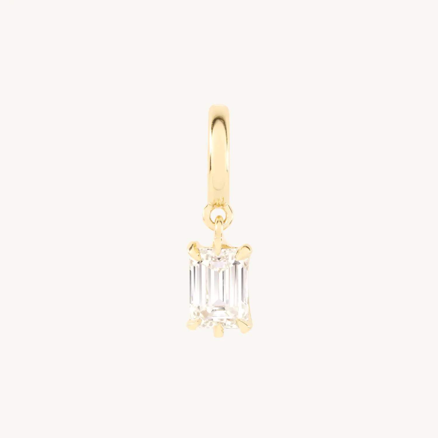 Cinema Lab-Grown Emerald Cut Diamond Charm
