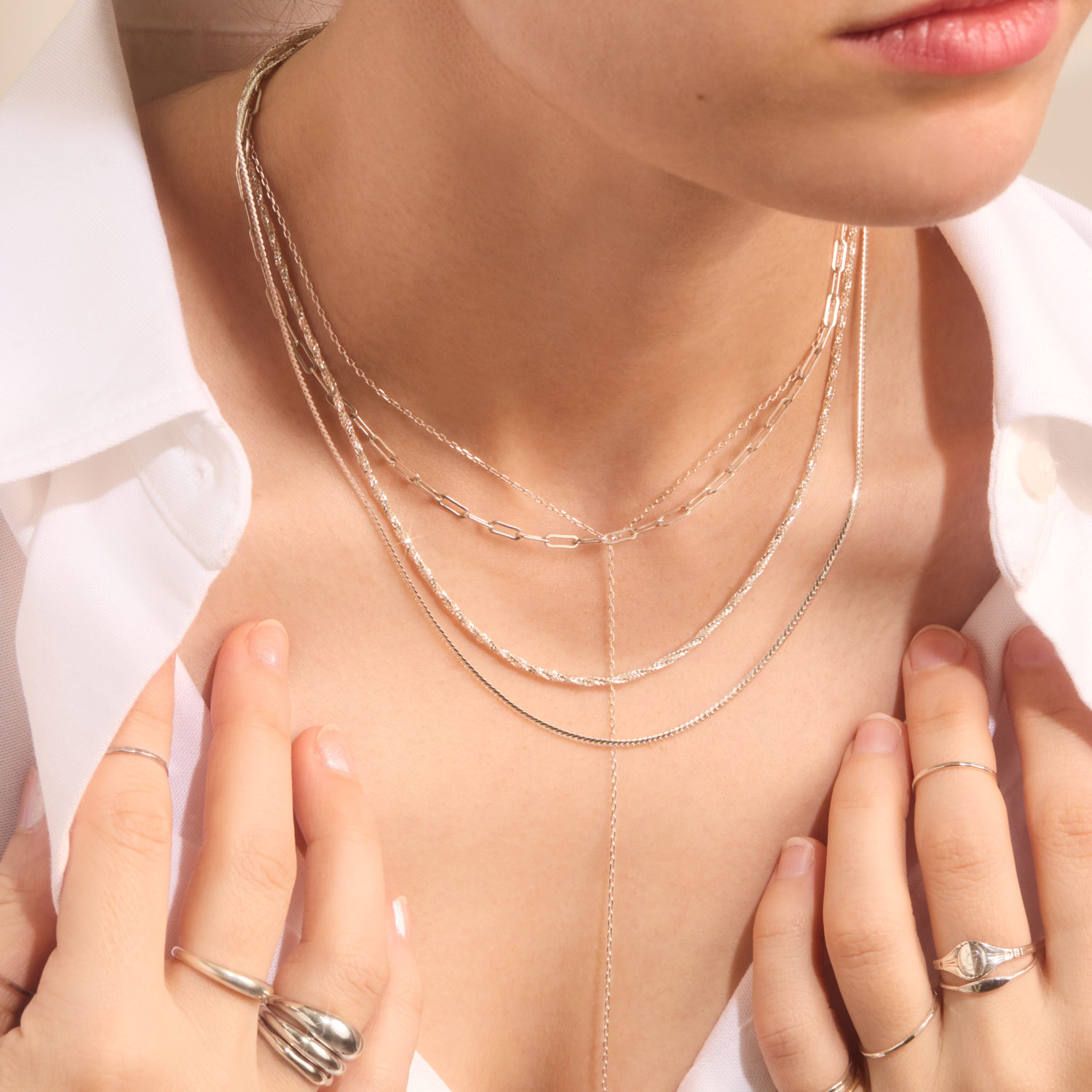 Lover's Collar, Silver - Image 6