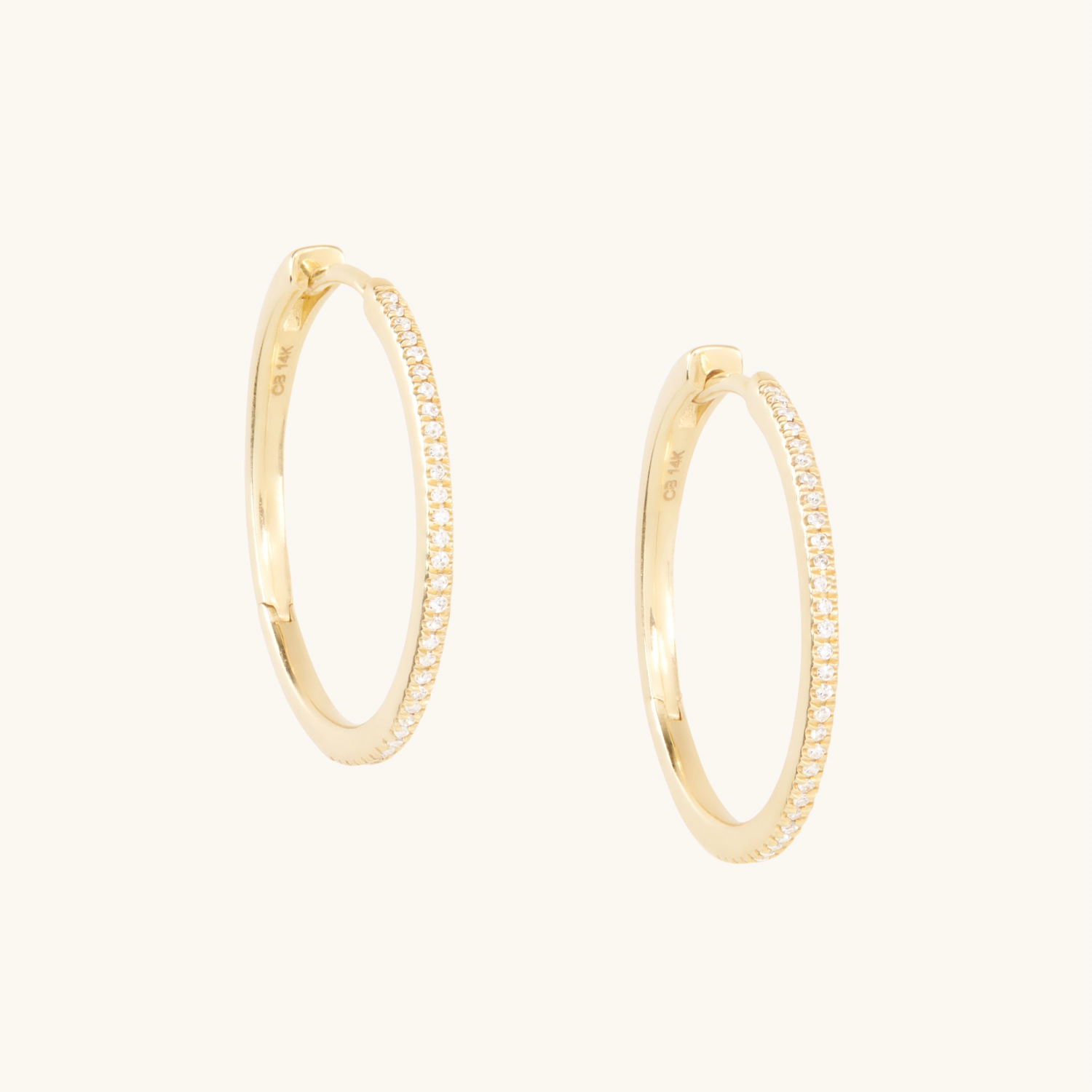 Fairy Light Diamond Hoops, Grand (pair) - Image 9