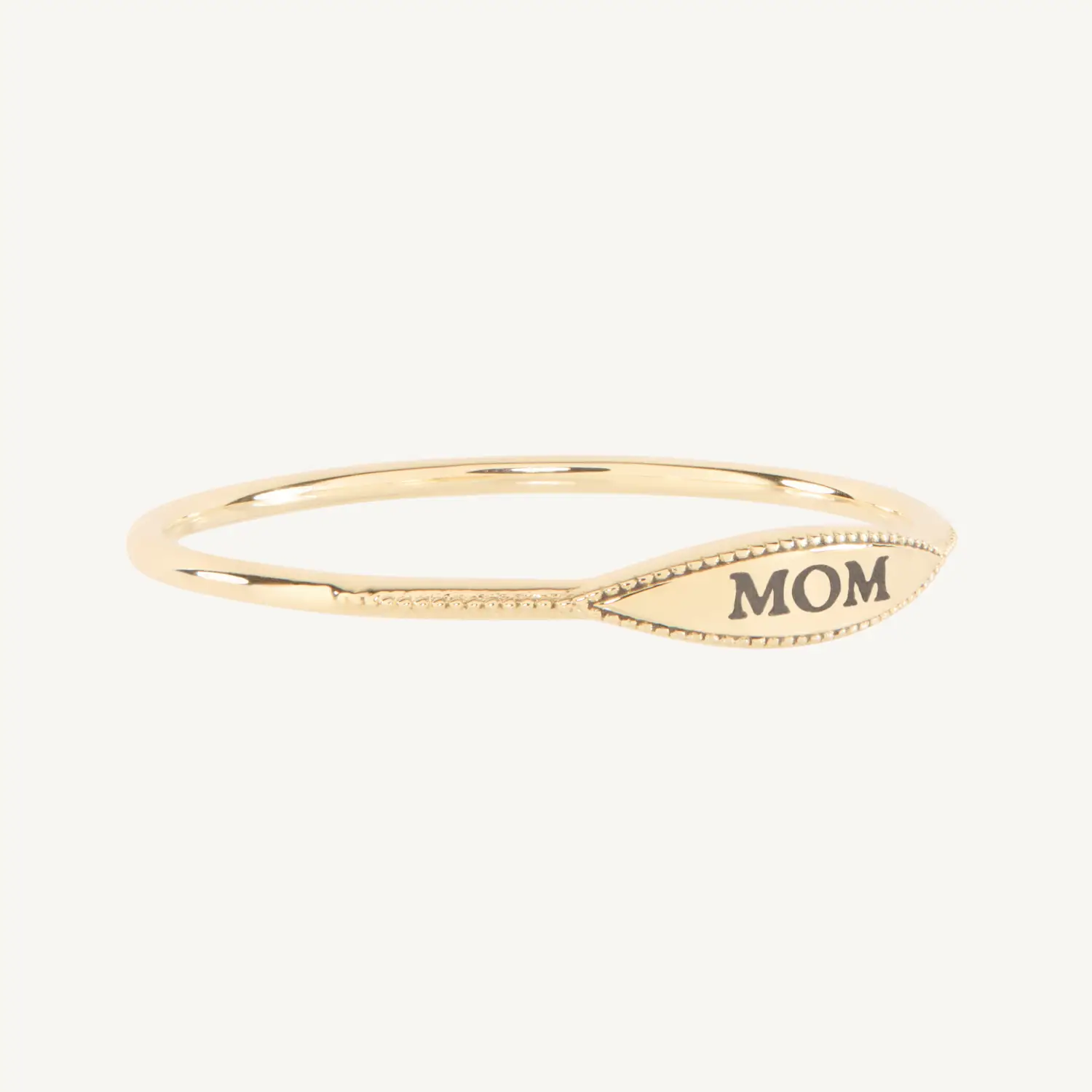Alternative view of City Moon Gold Signet Ring