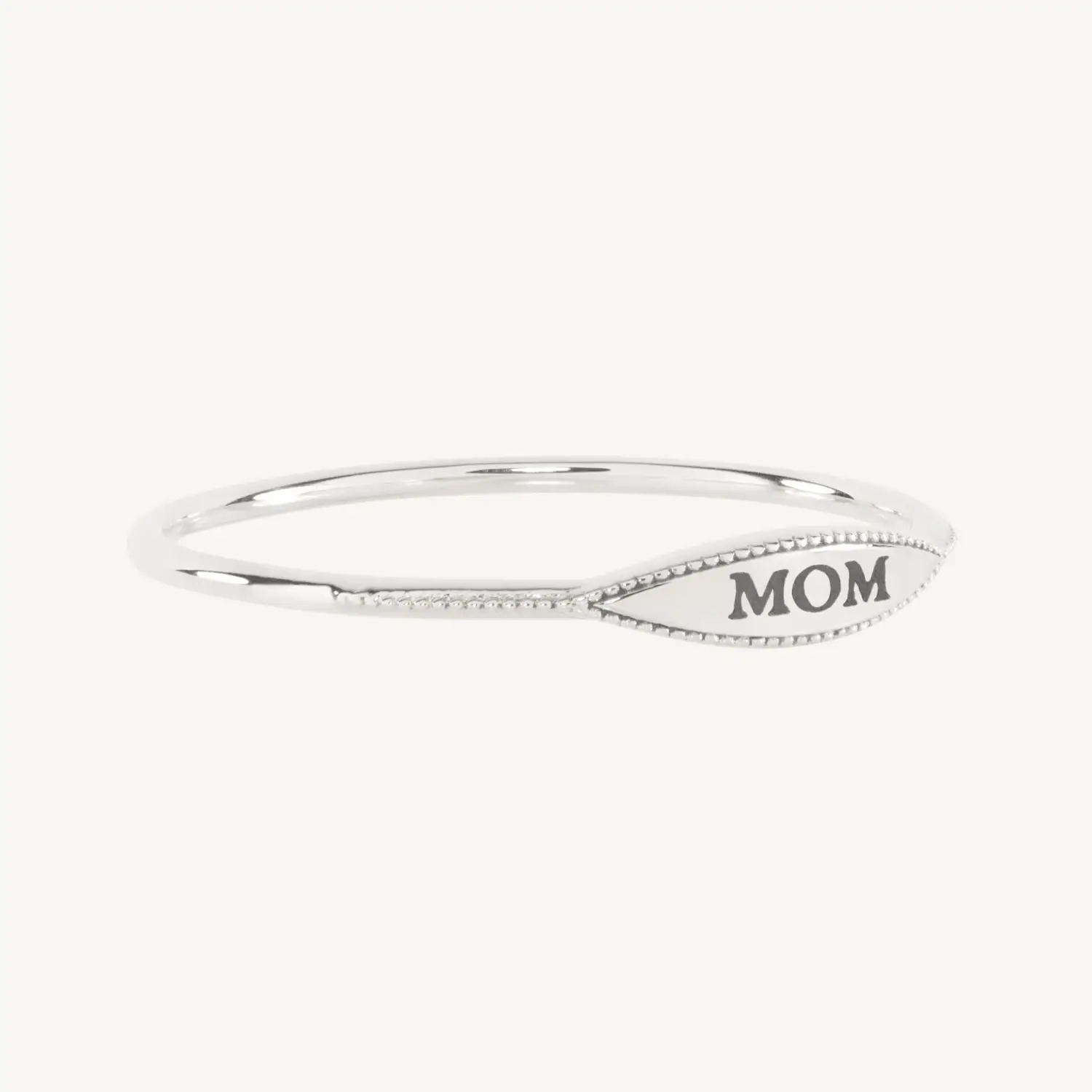 Alternative view of City Moon Silver Signet Ring