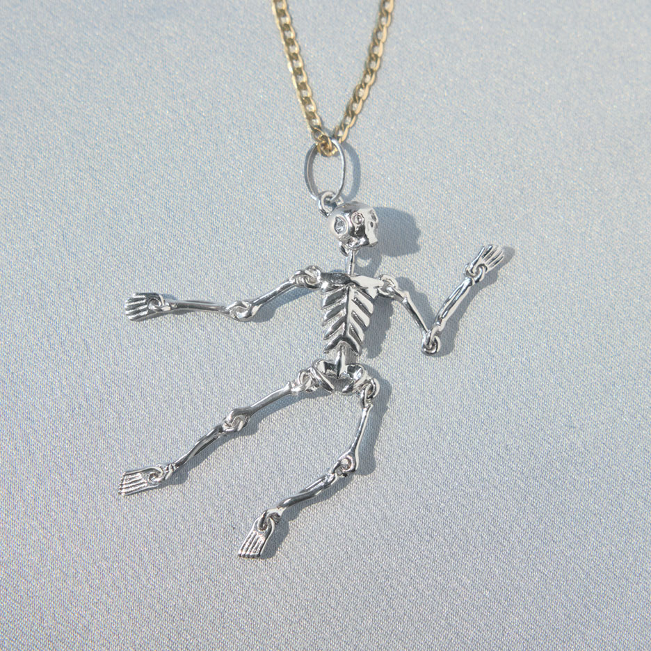 Together Forever Silver Skeleton Charm - Image 4