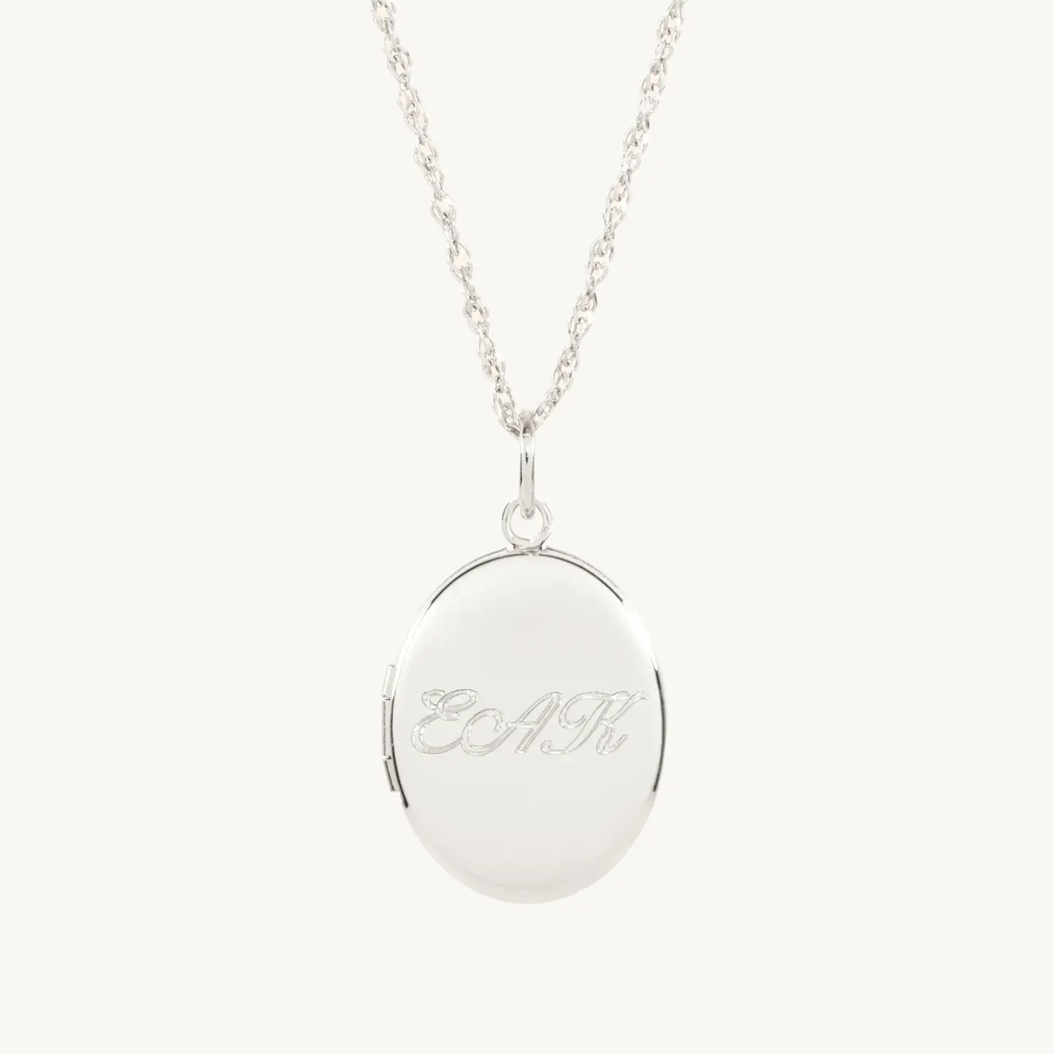 Dollhouse Oval Silver Locket, Grand