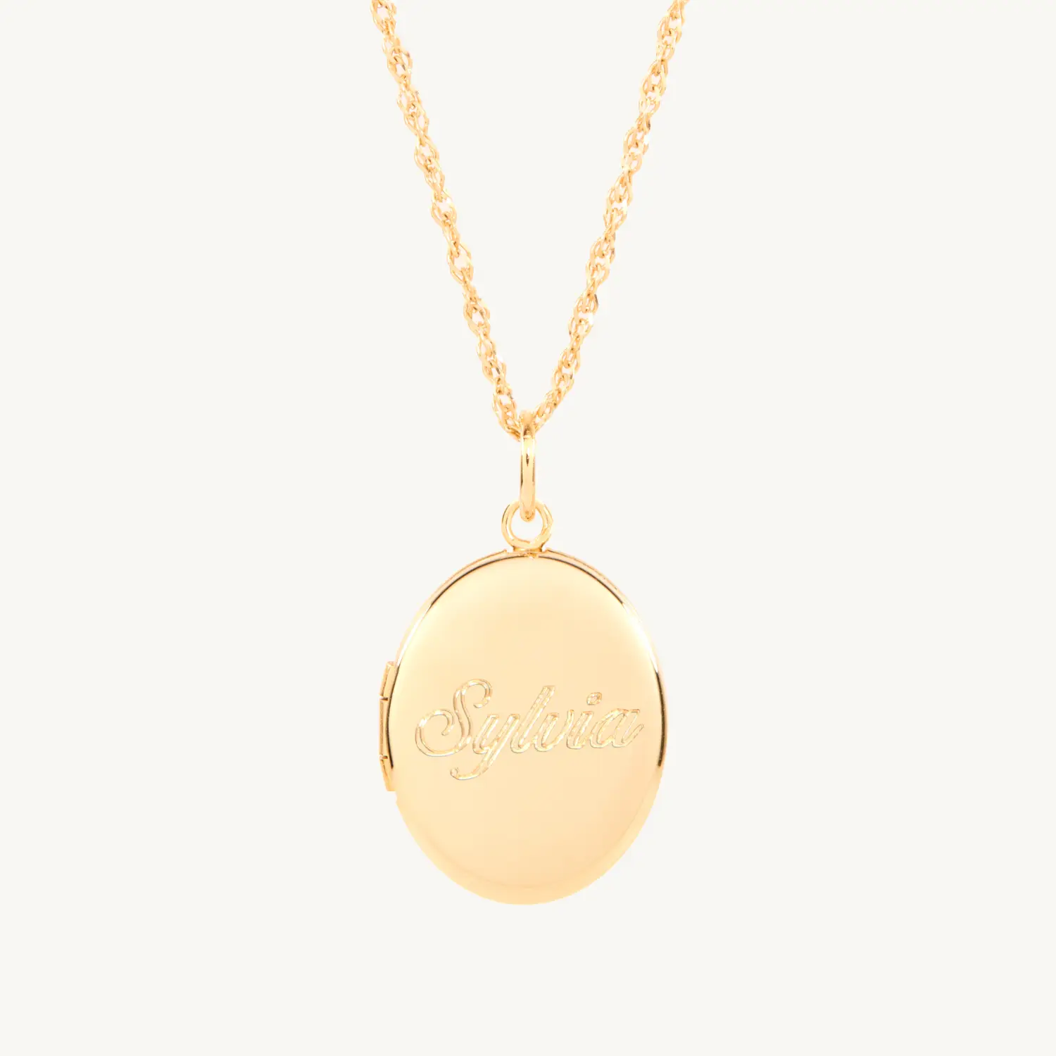 Dollhouse Oval Gold Locket, Grand