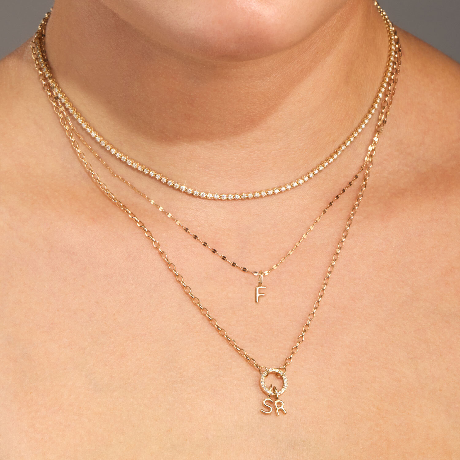 Pasta Letter Gold Charm - Image 7