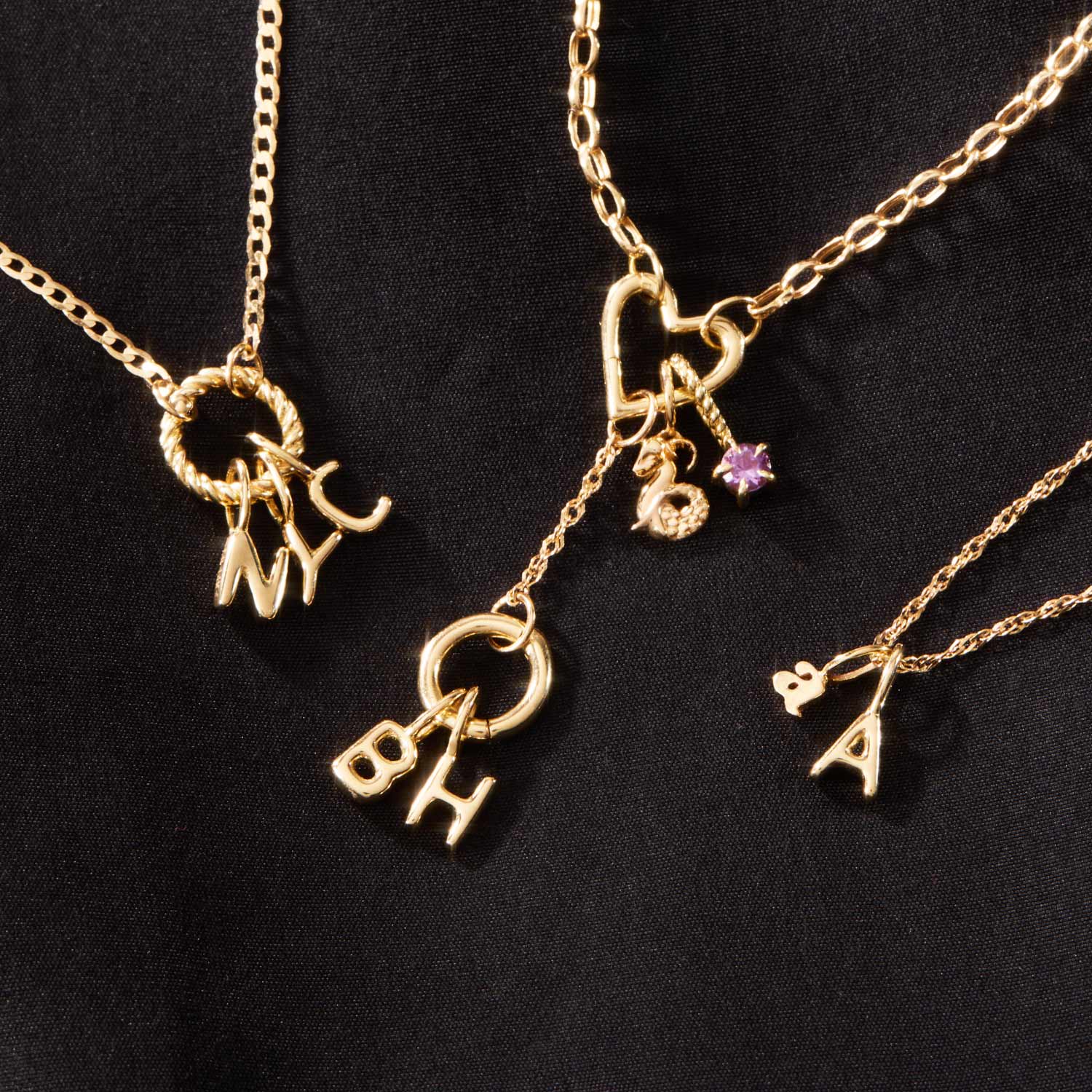Pasta Letter Gold Charm - Image 10