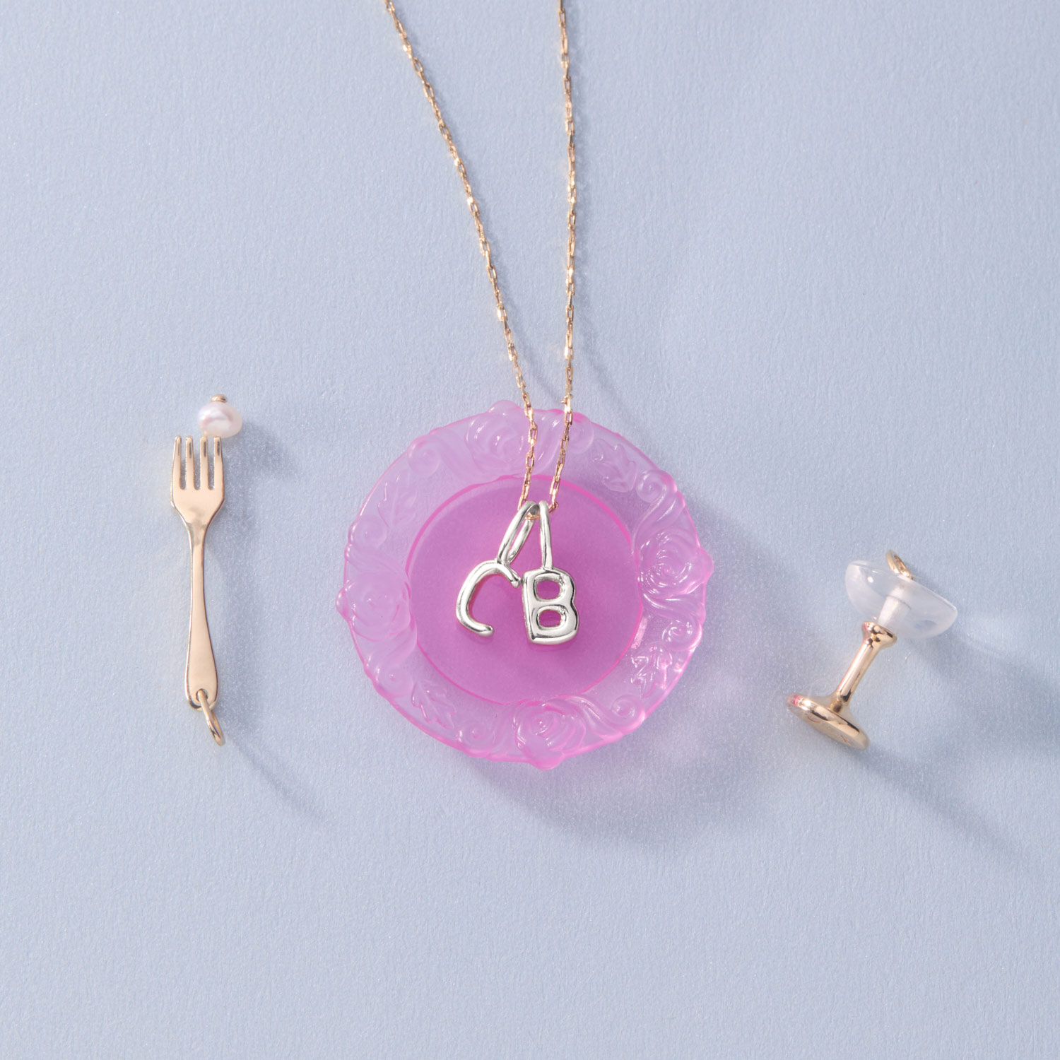 Pasta Letter Silver Charm - Image 10