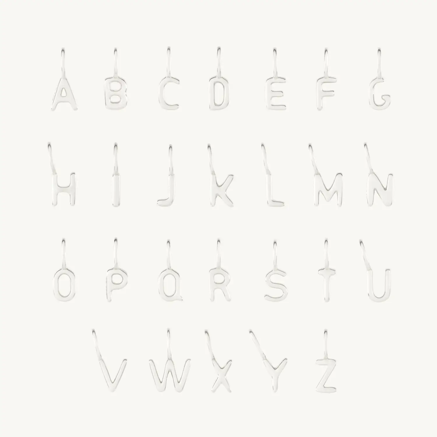 Alternative view of Pasta Letter Silver Charm