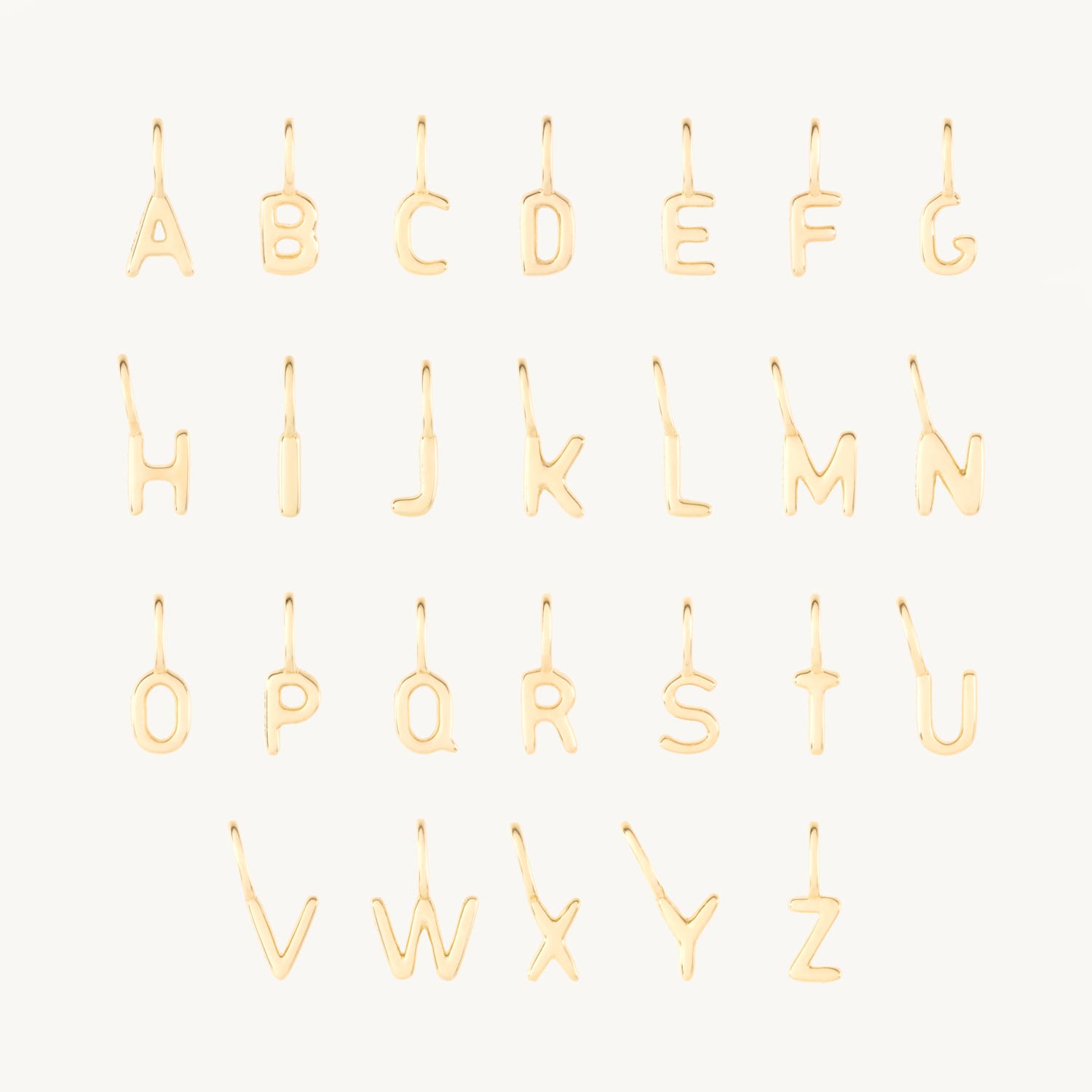 Alternative view of Pasta Letter Gold Charm