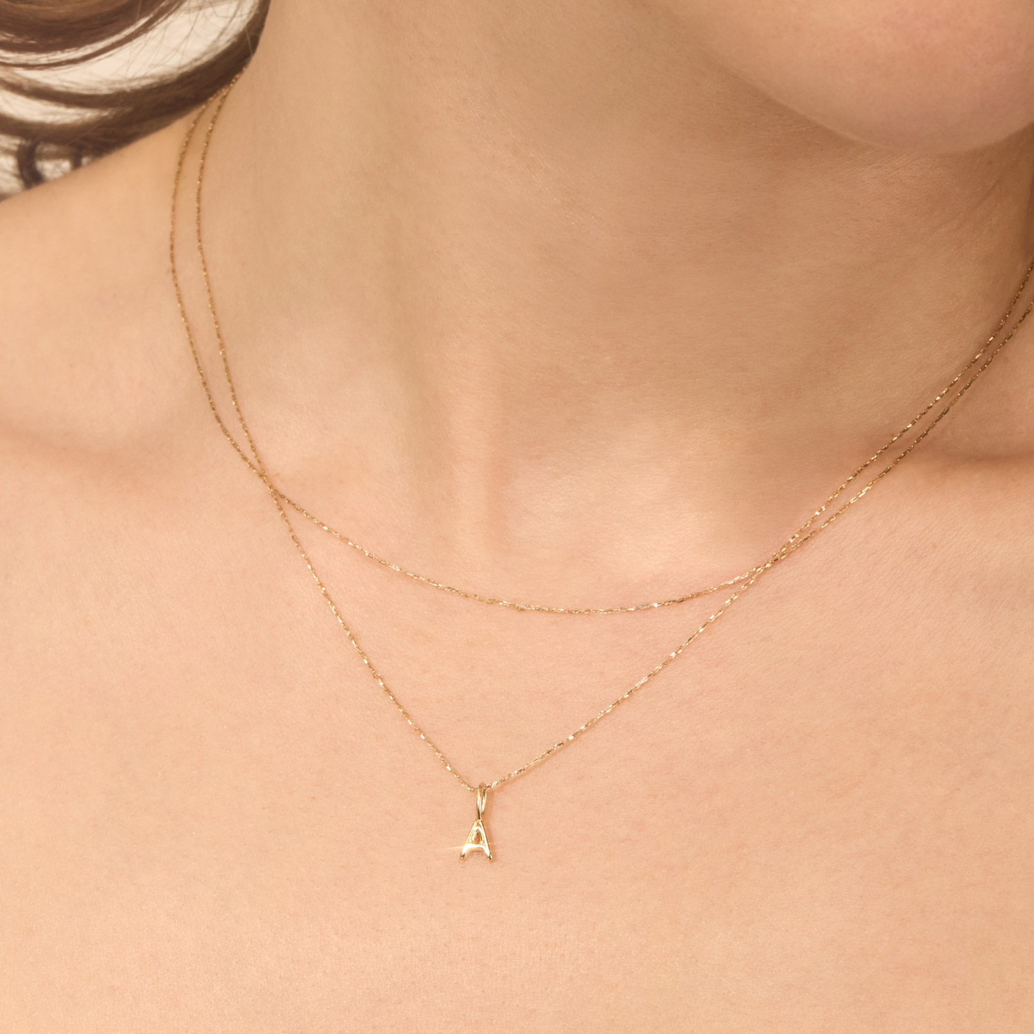 Pasta Letter Gold Charm - Image 4