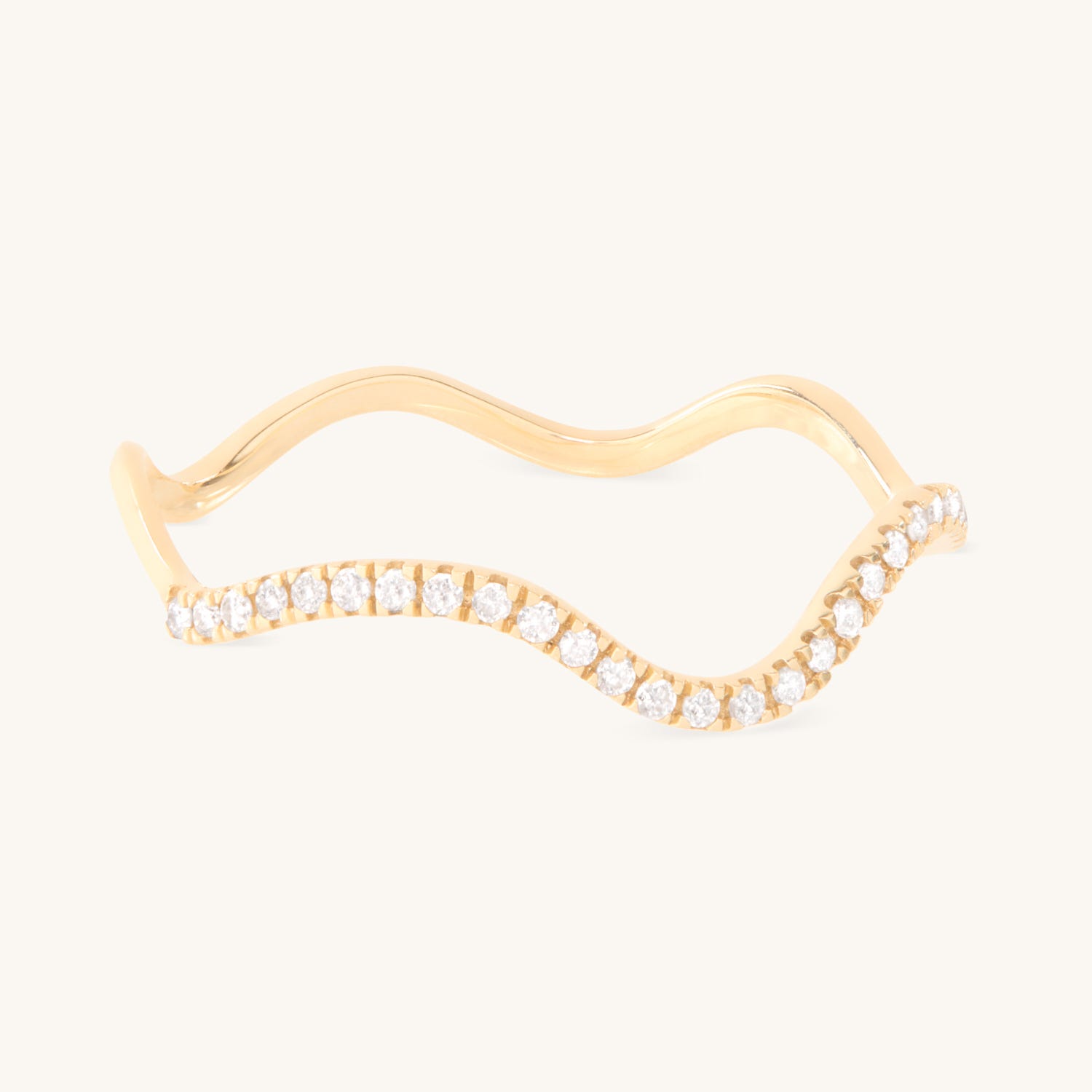 Pavé Diamond Ribbon Ring