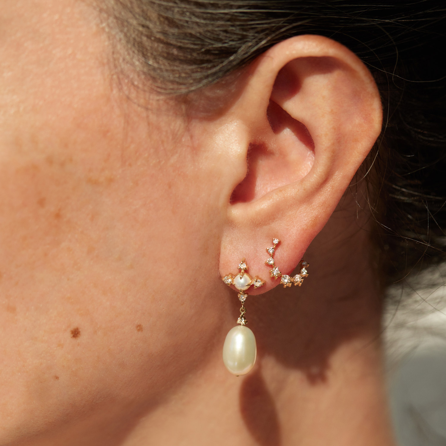 Pearl Moonflower Earrings (Pair) - Image 5