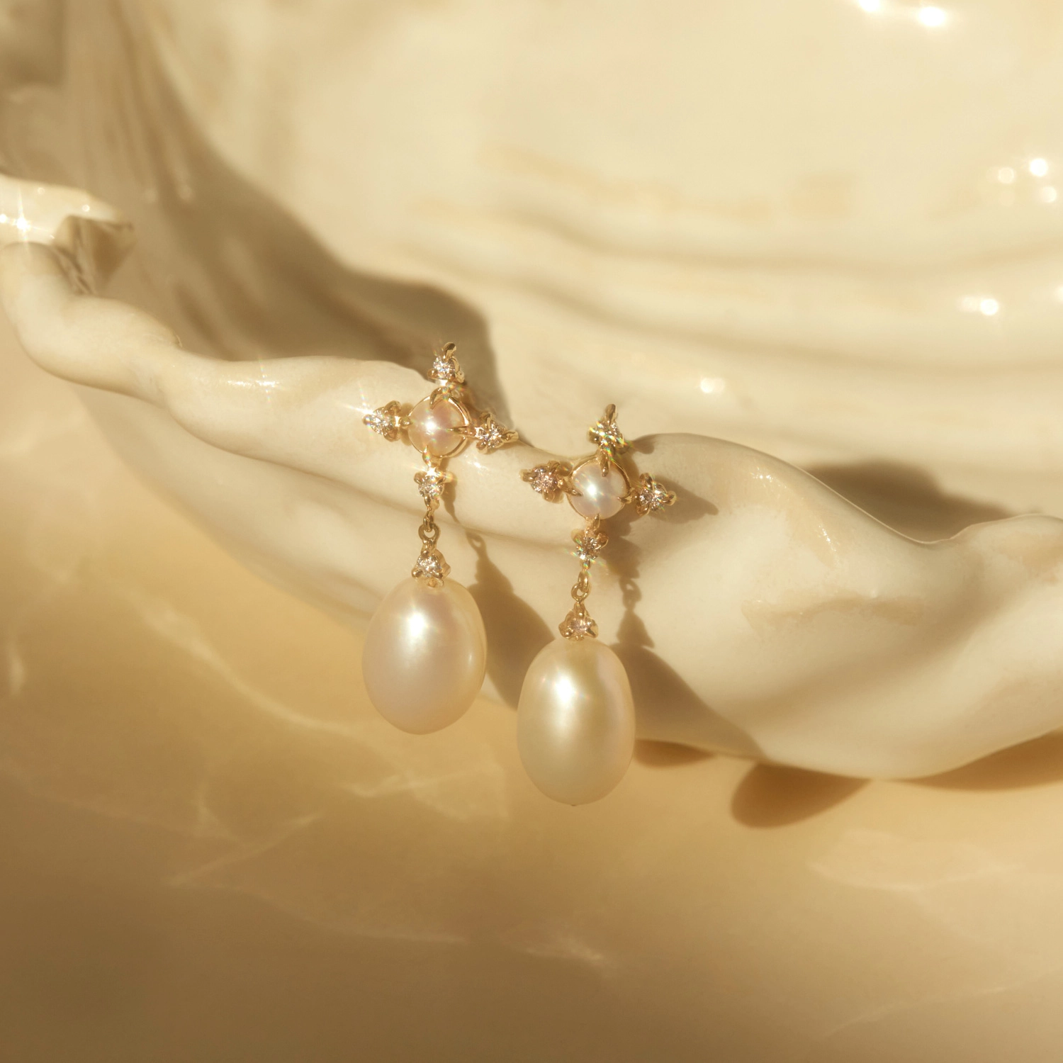 Pearl Moonflower Earrings (Pair) - Image 7