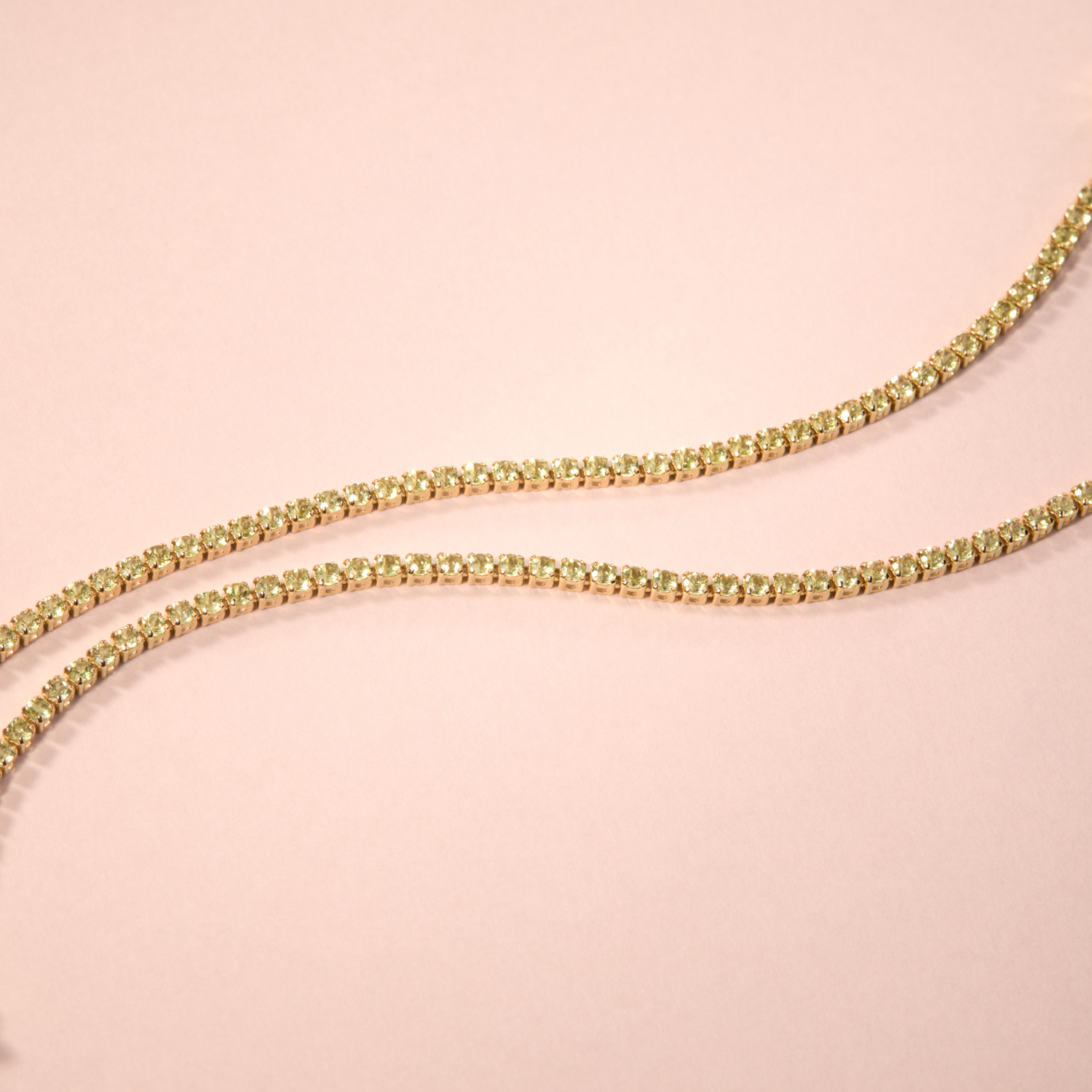 Harlequin Peridot Tennis Bracelet - Image 9