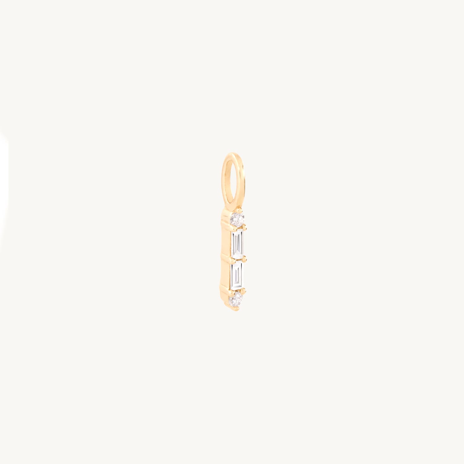 Pointelle Diamond Baguette Charm - Image 3