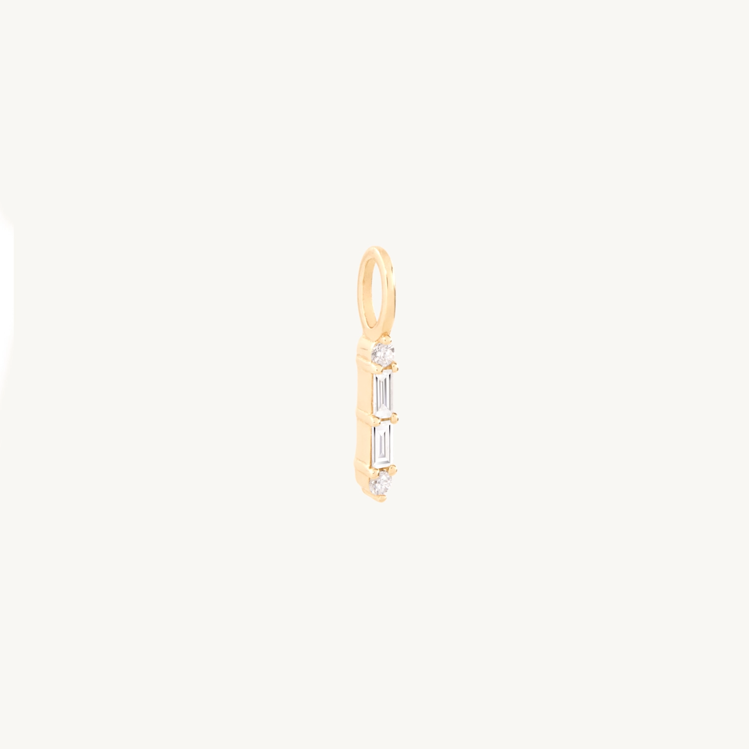 Pointelle Diamond Baguette Charm - Image 13