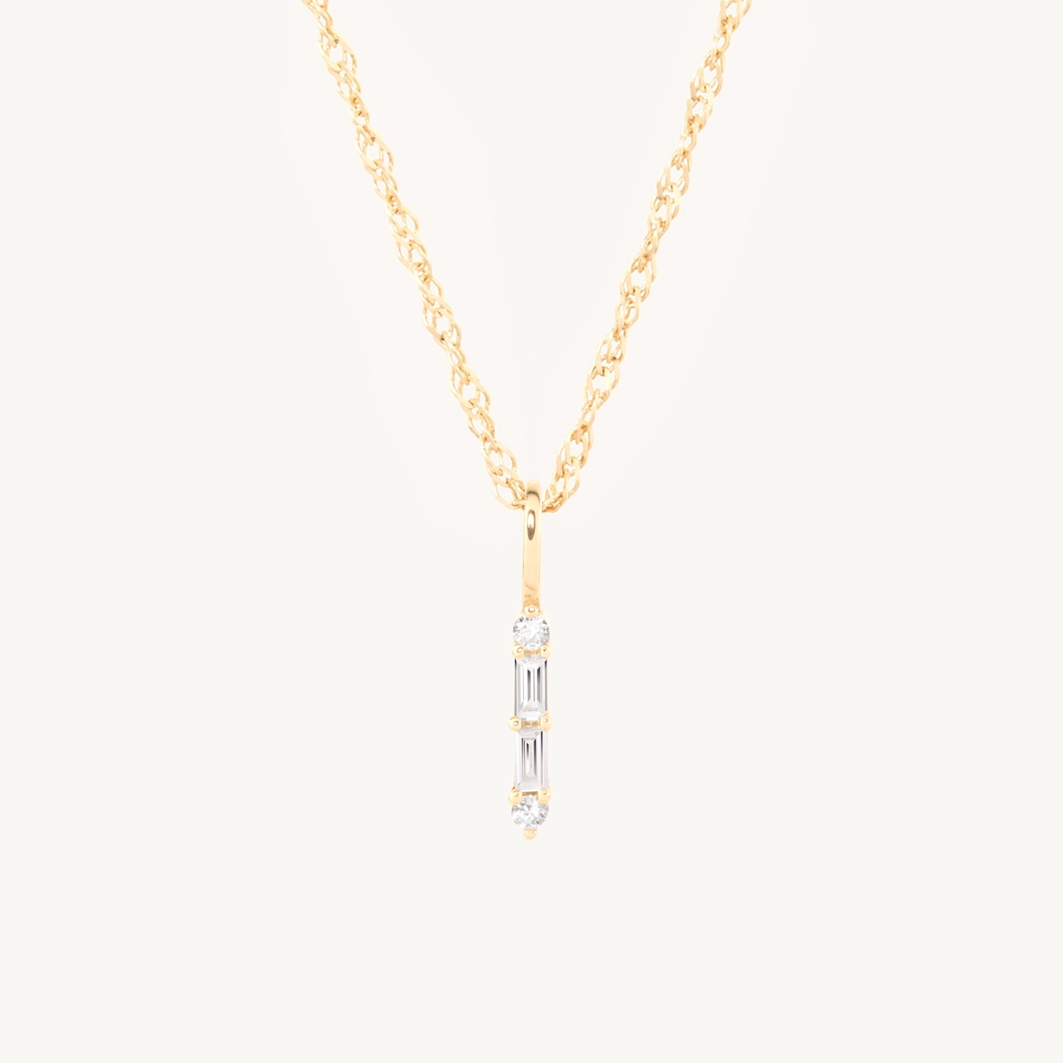 Pointelle Diamond Baguette Charm - Image 11