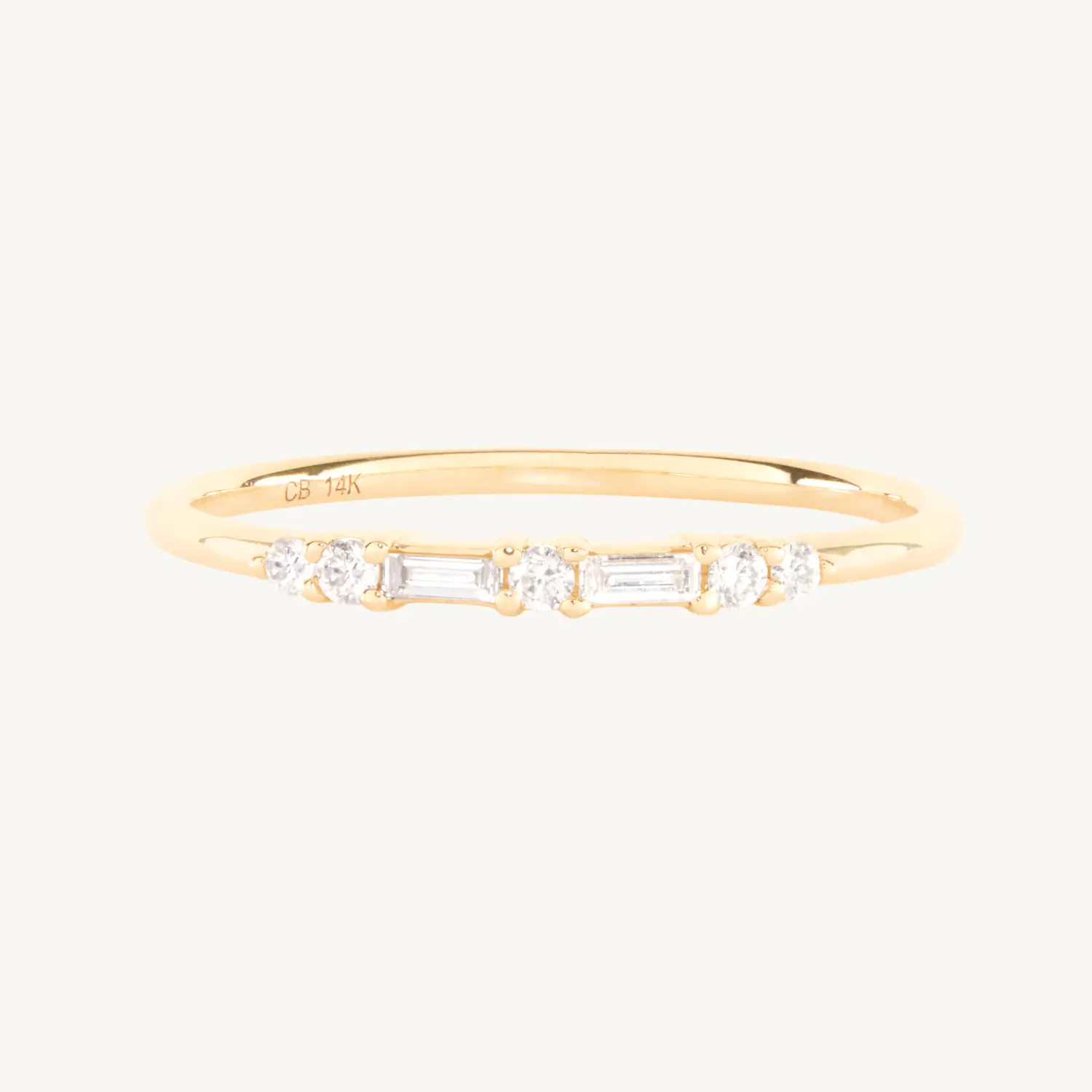 Pointelle Diamond Ring
