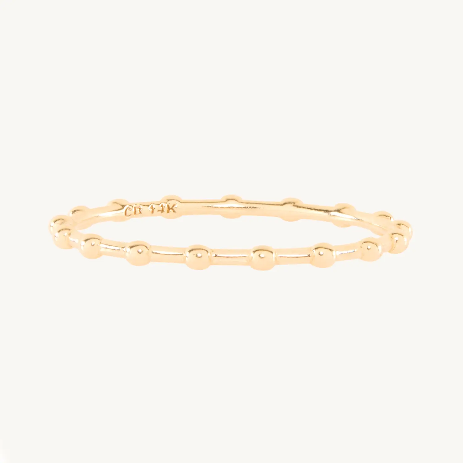Poppy Seed Gold Ring