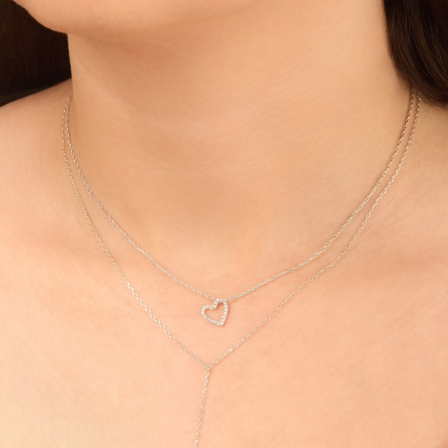 Rope Heart Silver Charm - Image 3
