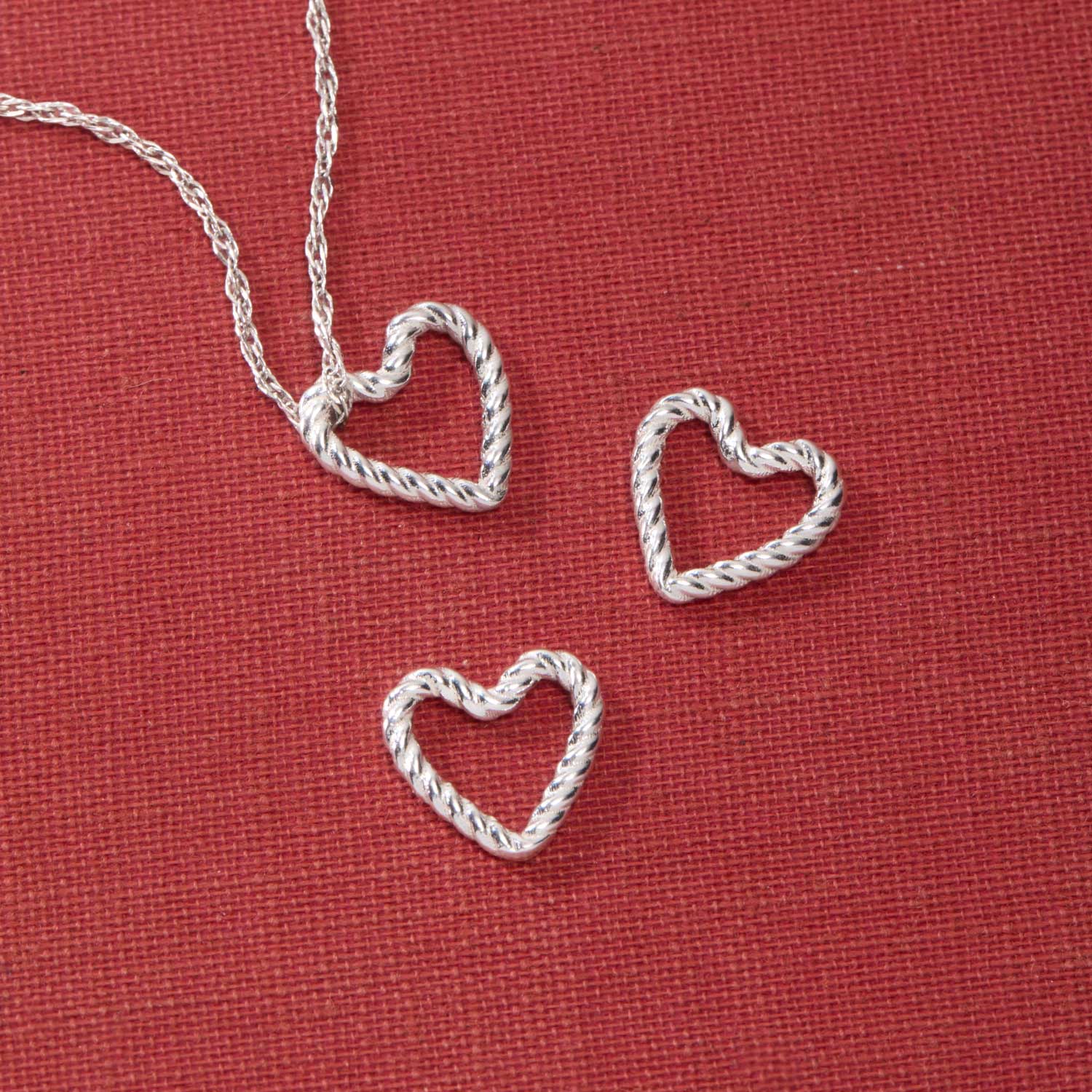 Rope Heart Silver Charm - Image 9