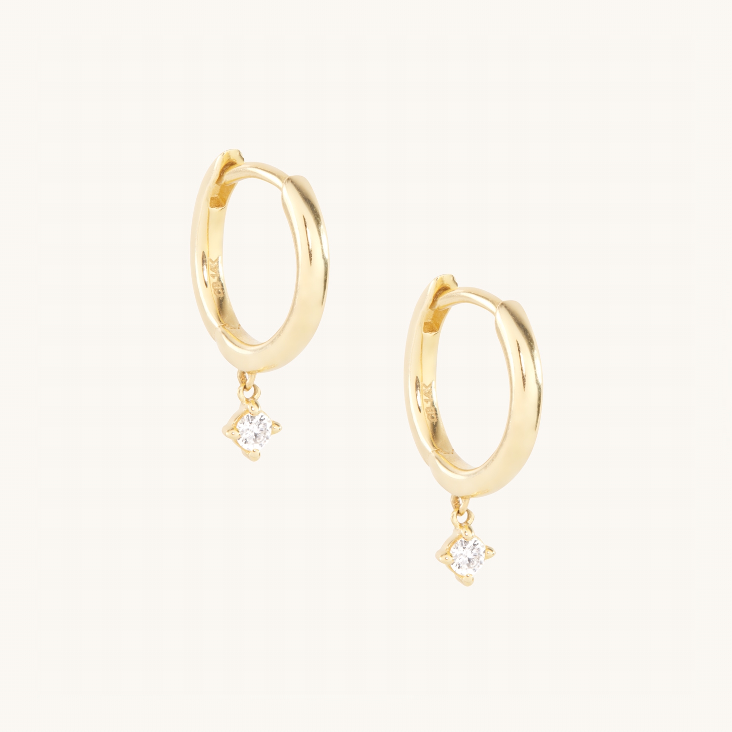 Petite Classic Hoop, Diamond (single) - Image 9