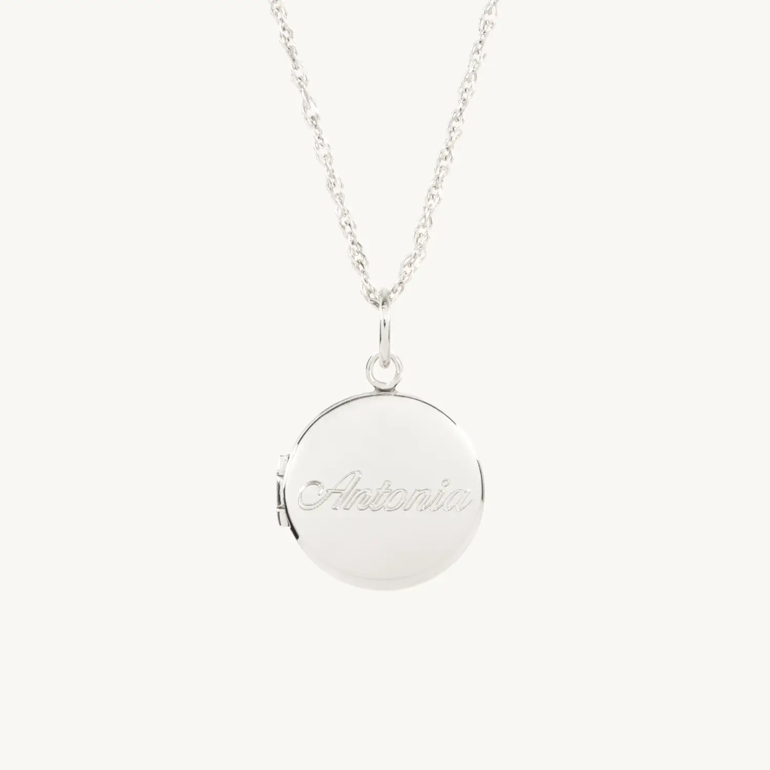 Dollhouse Round Silver Locket