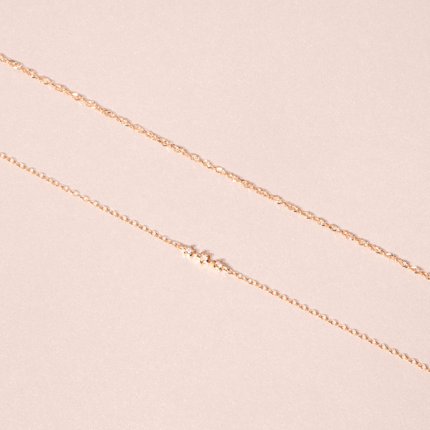 Gossamer & Diamond Bracelet Set - Image 4