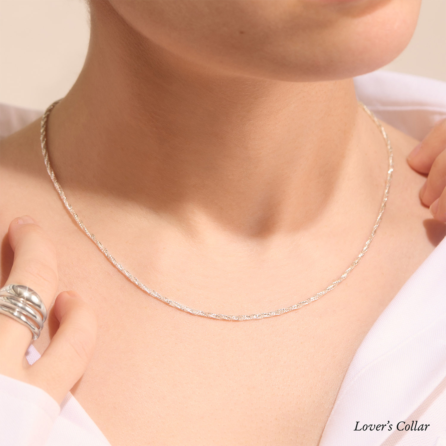 Lover's Collar, Silver - Image 3