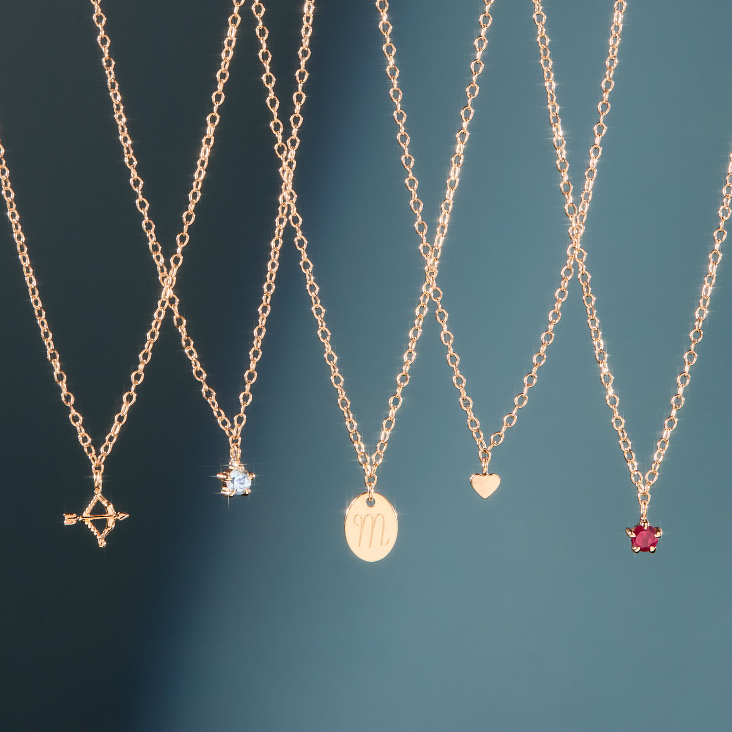 Little Star Birthstone Charm Necklace - Image 9