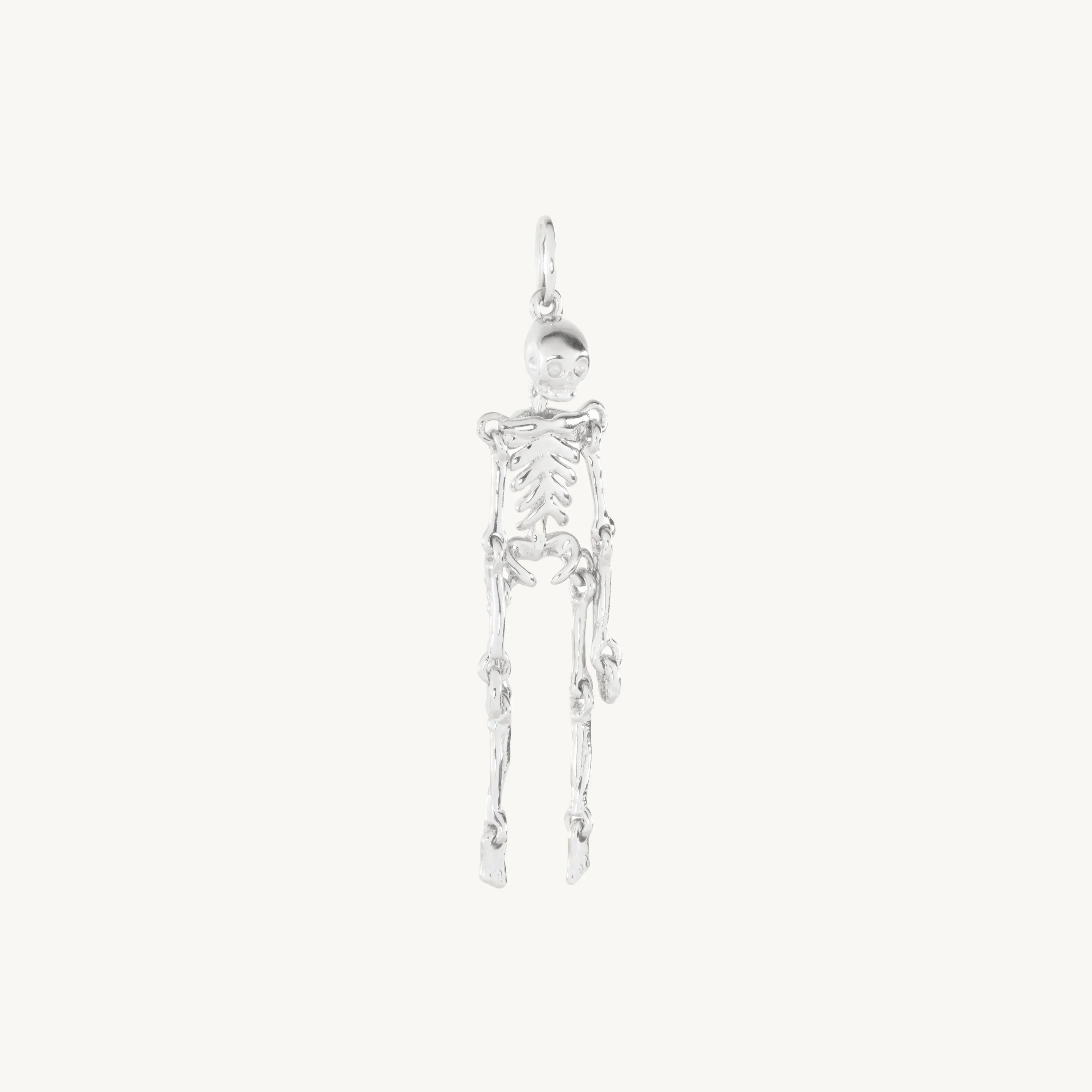Alternative view of Together Forever Silver Skeleton Charm