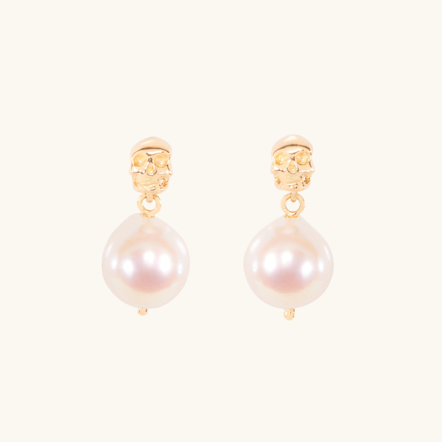 Together Forever Skull & Pearl Earrings (pair) - Image 9