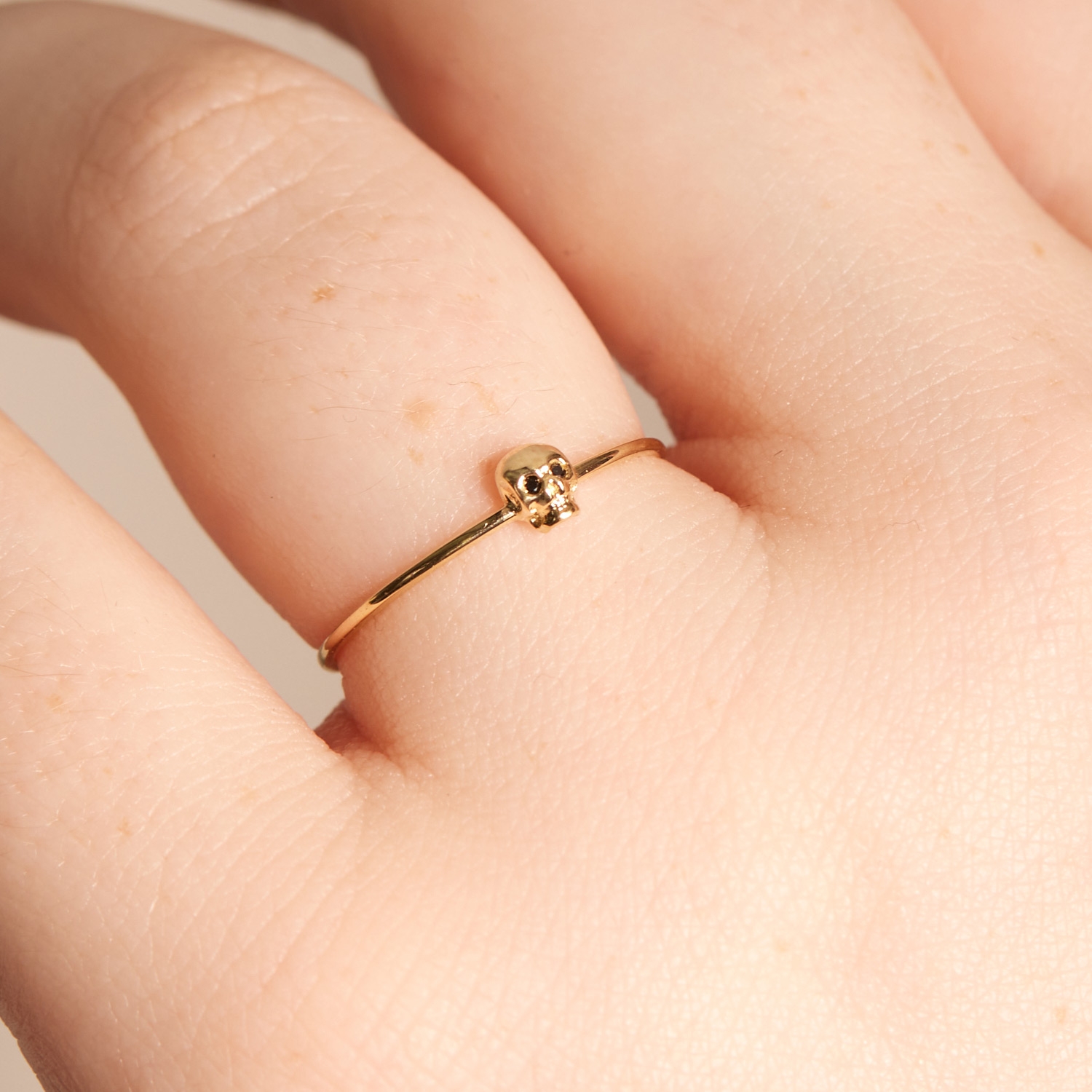 Together Forever Skull Ring, Black Diamond - Image 4