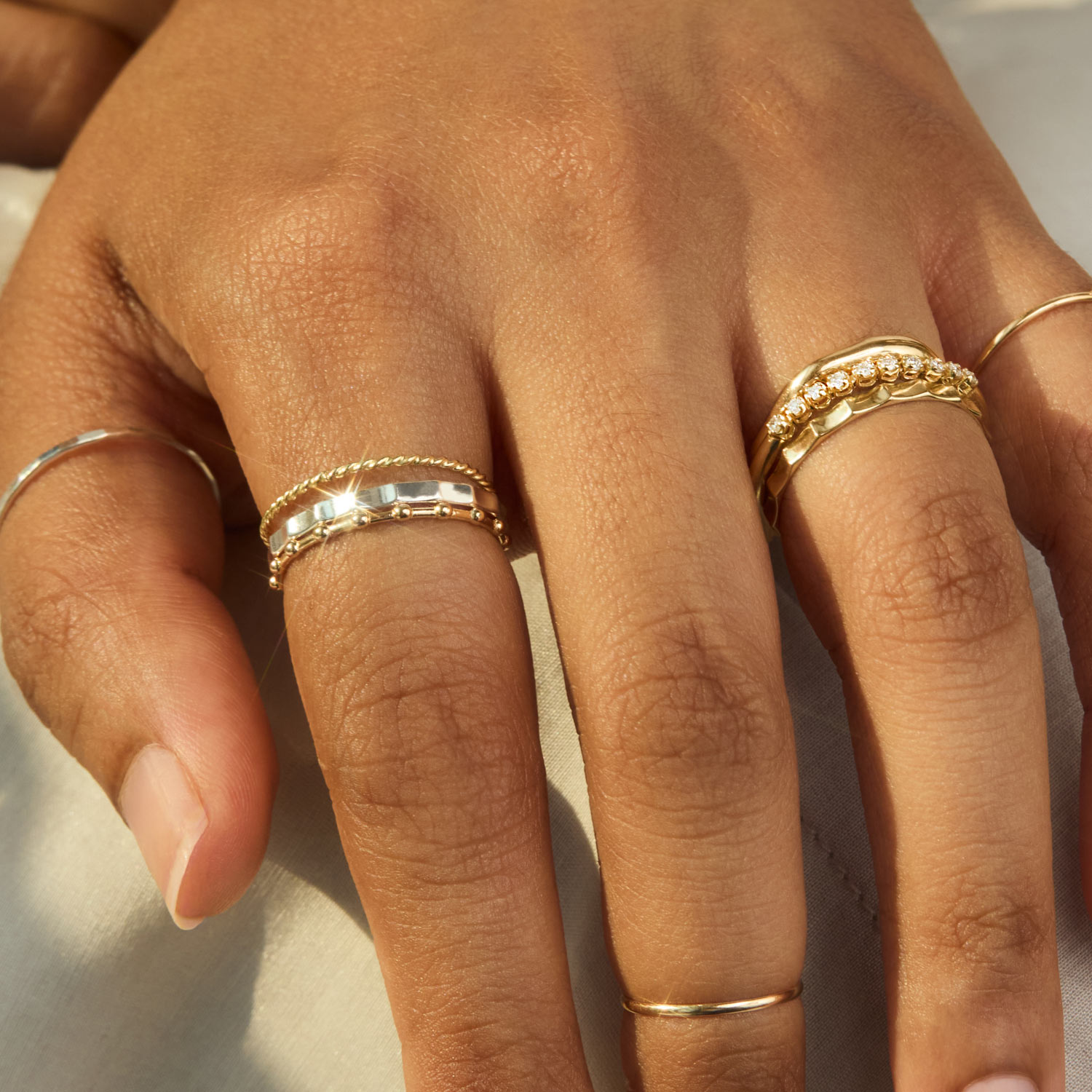 Fluted Silver Ring - Image 10