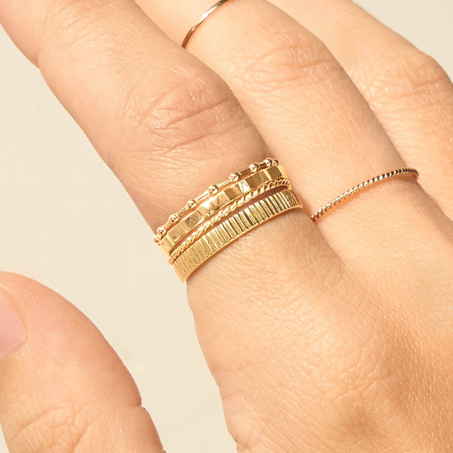 Fluted Gold Ring - Image 7