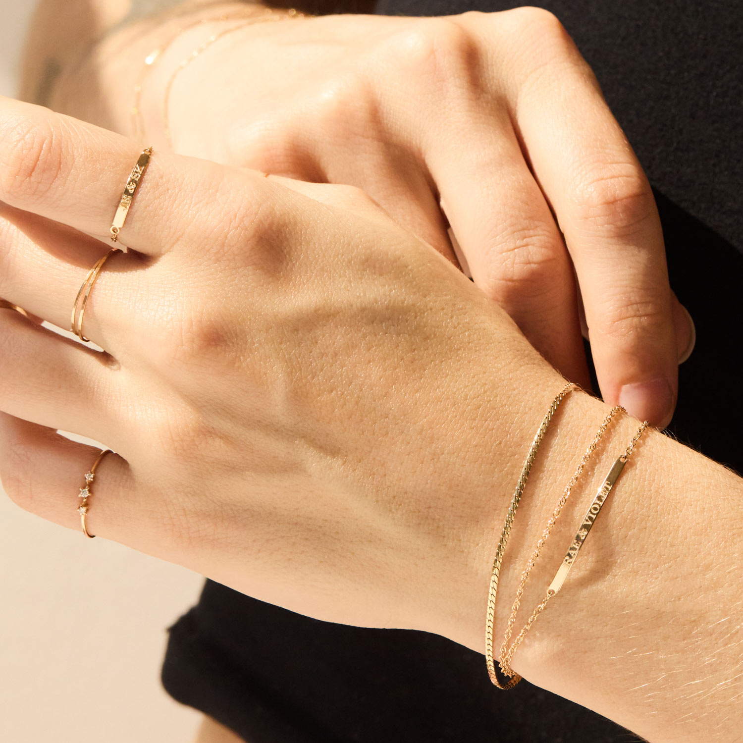 Sweet Nothing Gold Signet ID Ring - Image 9