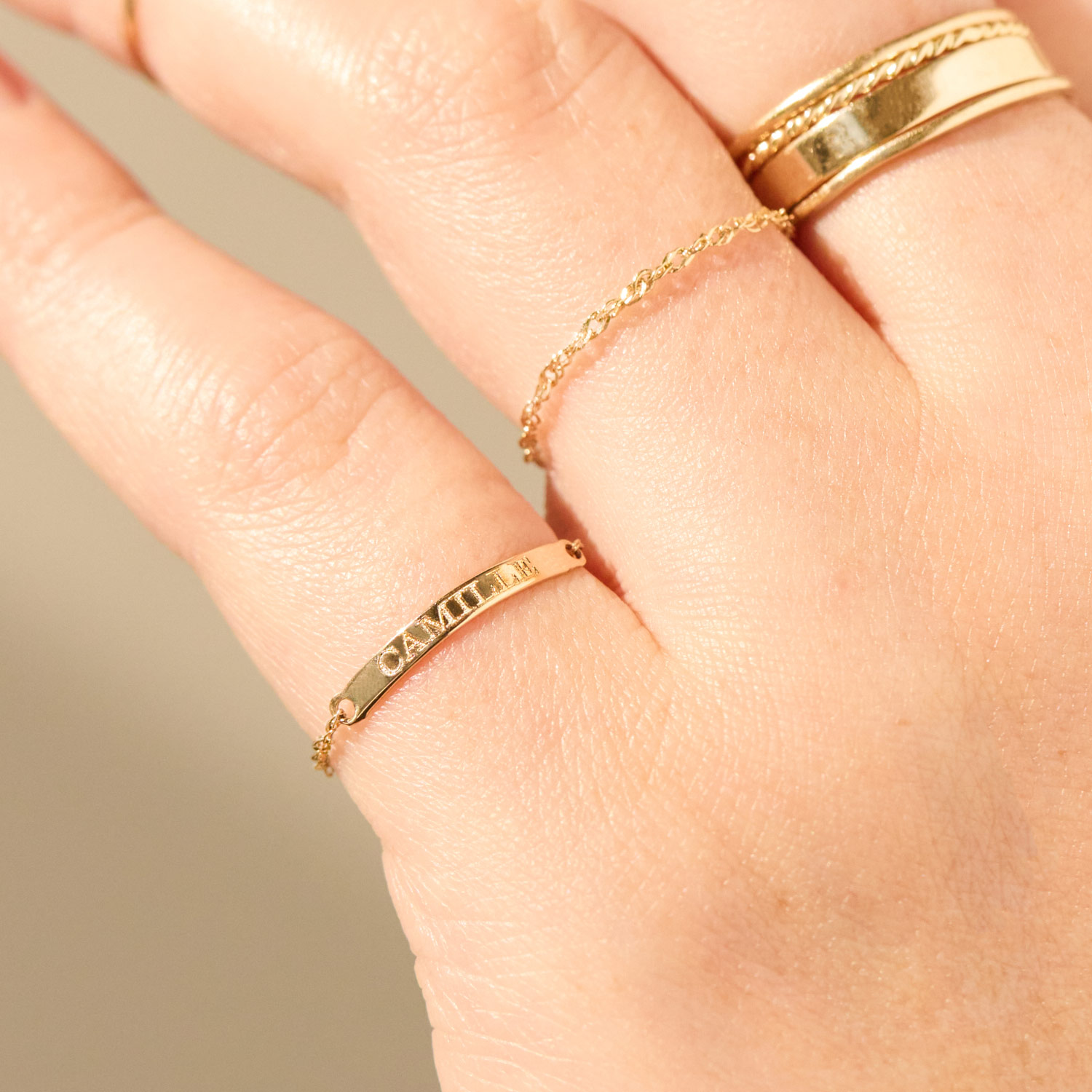 Sweet Nothing Gold Signet ID Ring - Image 8