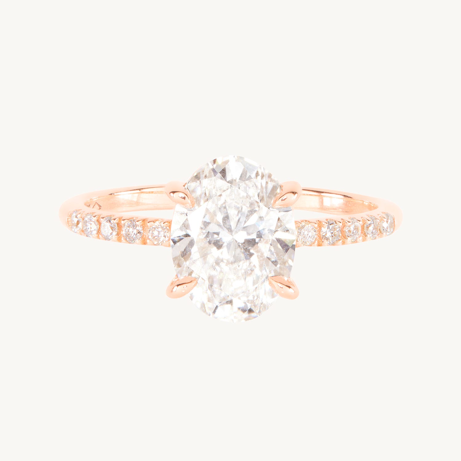 The Grand Swan Solitaire Supreme Oval Lab-Grown Diamond Ring