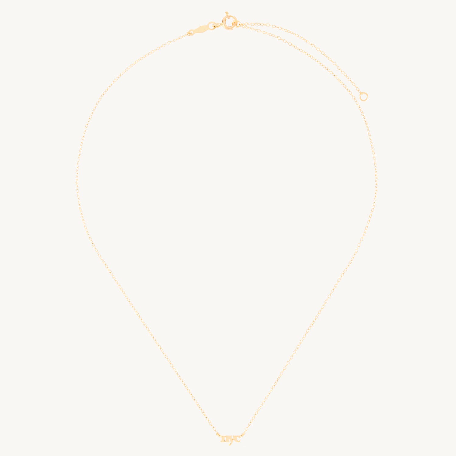 Alternative view of Tiniest NYC Necklace