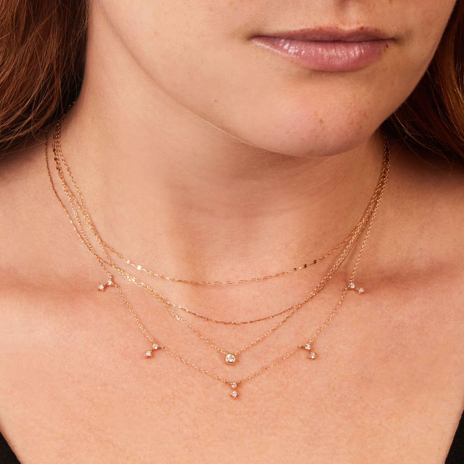 Tiny Corsage Necklace, Sparkler - Image 4