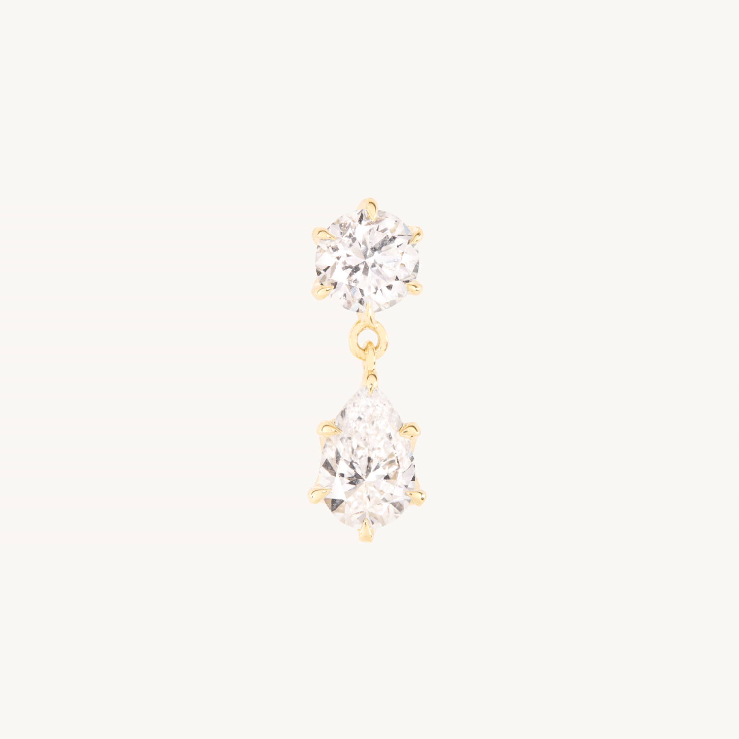 Cinema Lab-Grown Diamond Drop Earring (single)