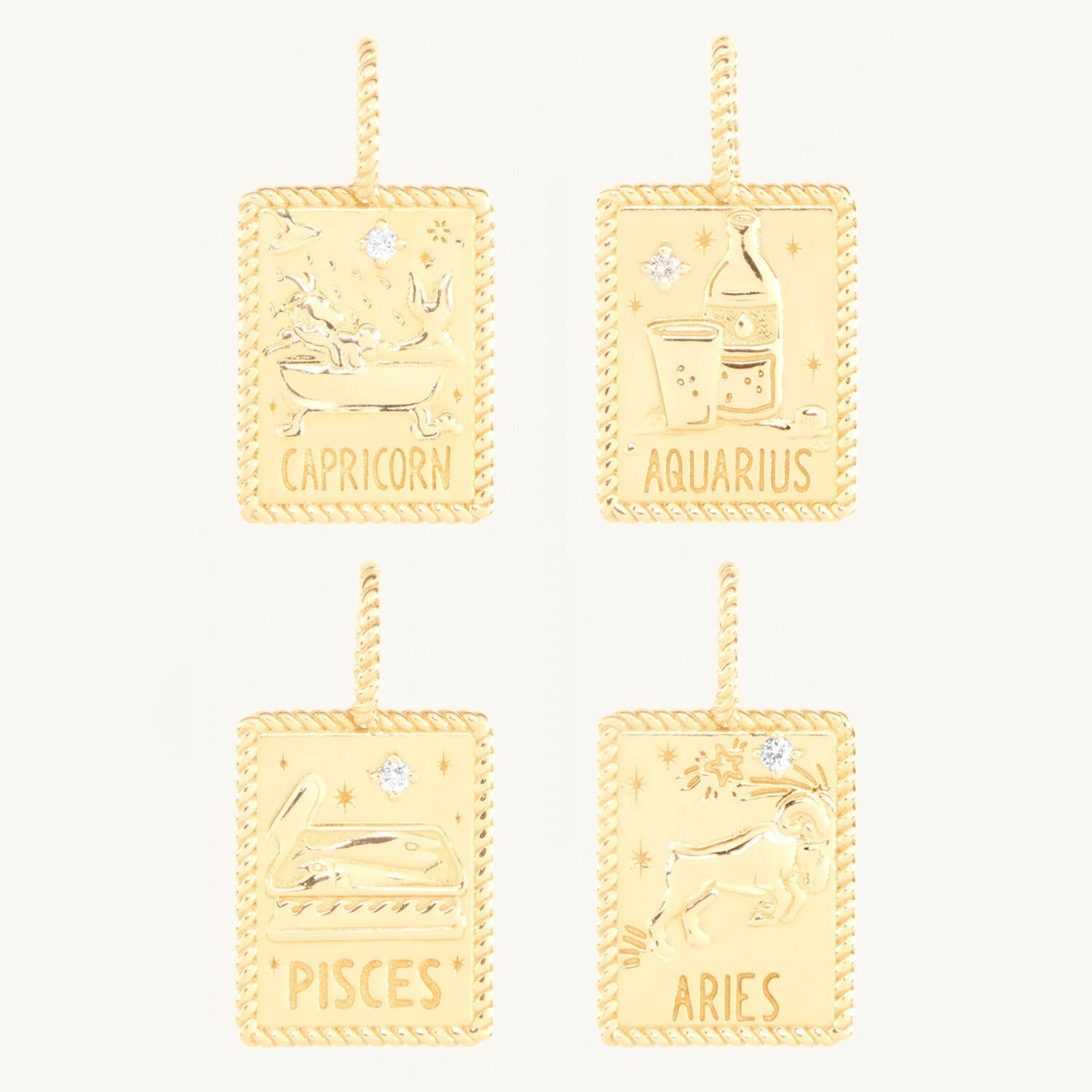 Zodiac & Tiniest Alphabet Charm Set - Image 14