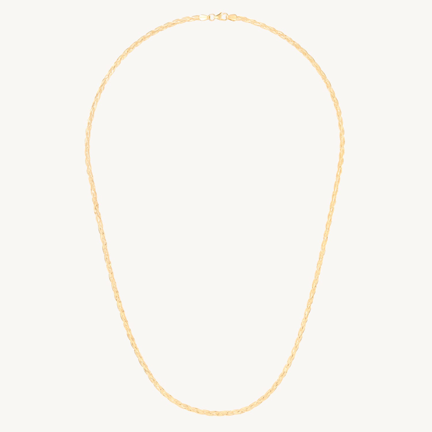 Alternative view of Entwined Braided Chain Necklace