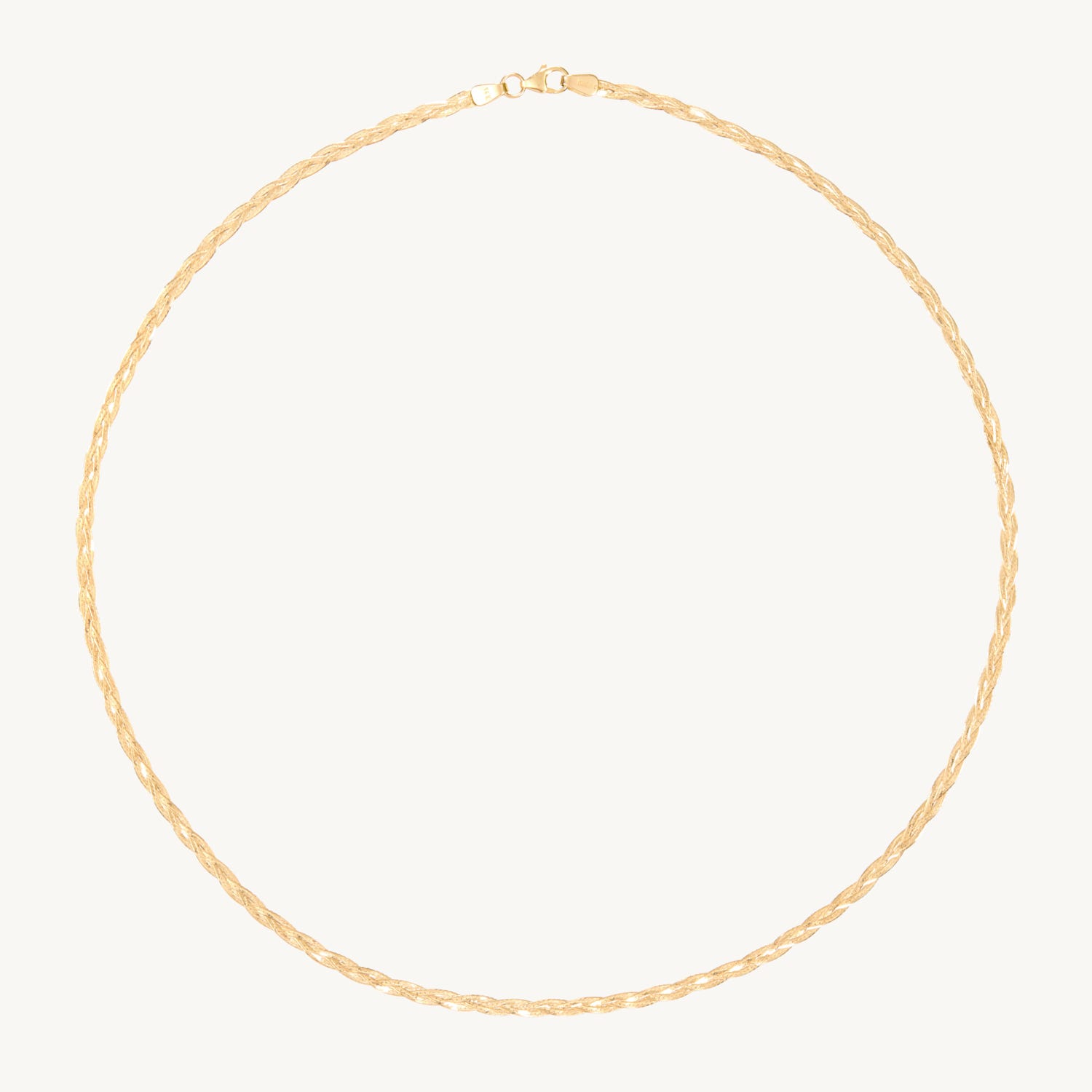 Alternative view of Entwined Braided Chain Collar