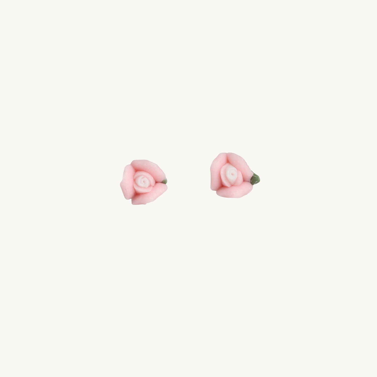 Marzipan Rose Earrings, Carnation Pink (Pair) - Image 6