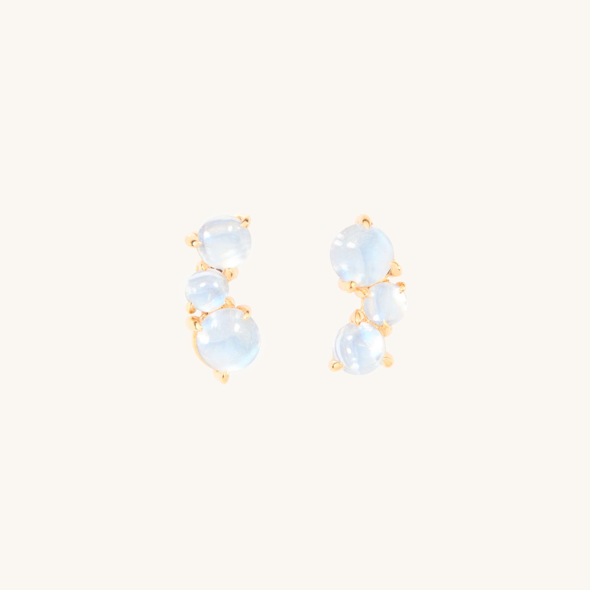 Moonstone Bubble Stud (single)