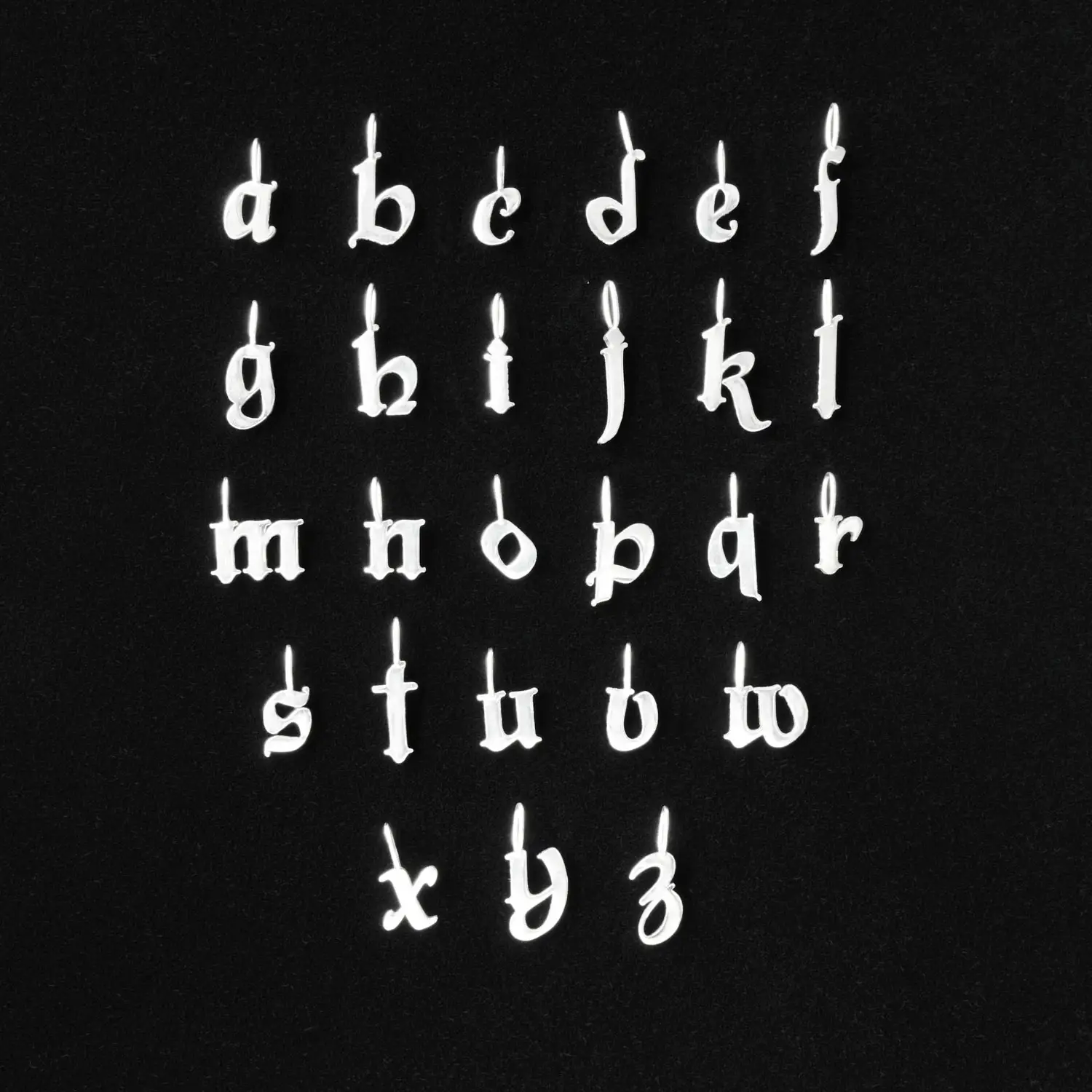 Second Nature Alphabet Silver Charm