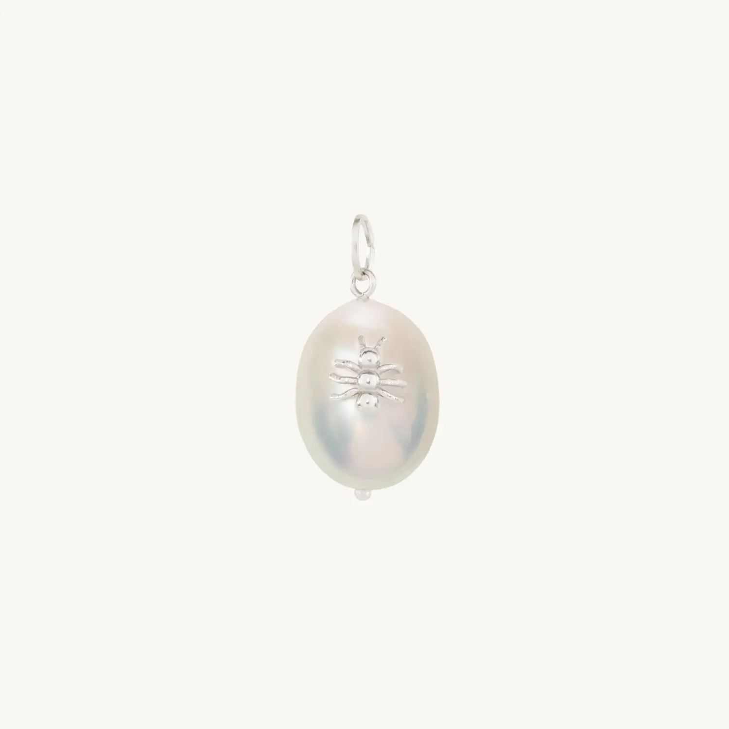 Honey Water Pearl Silver Charm